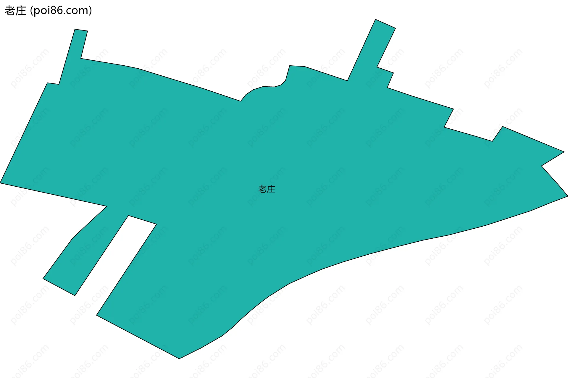 老庄边界地图