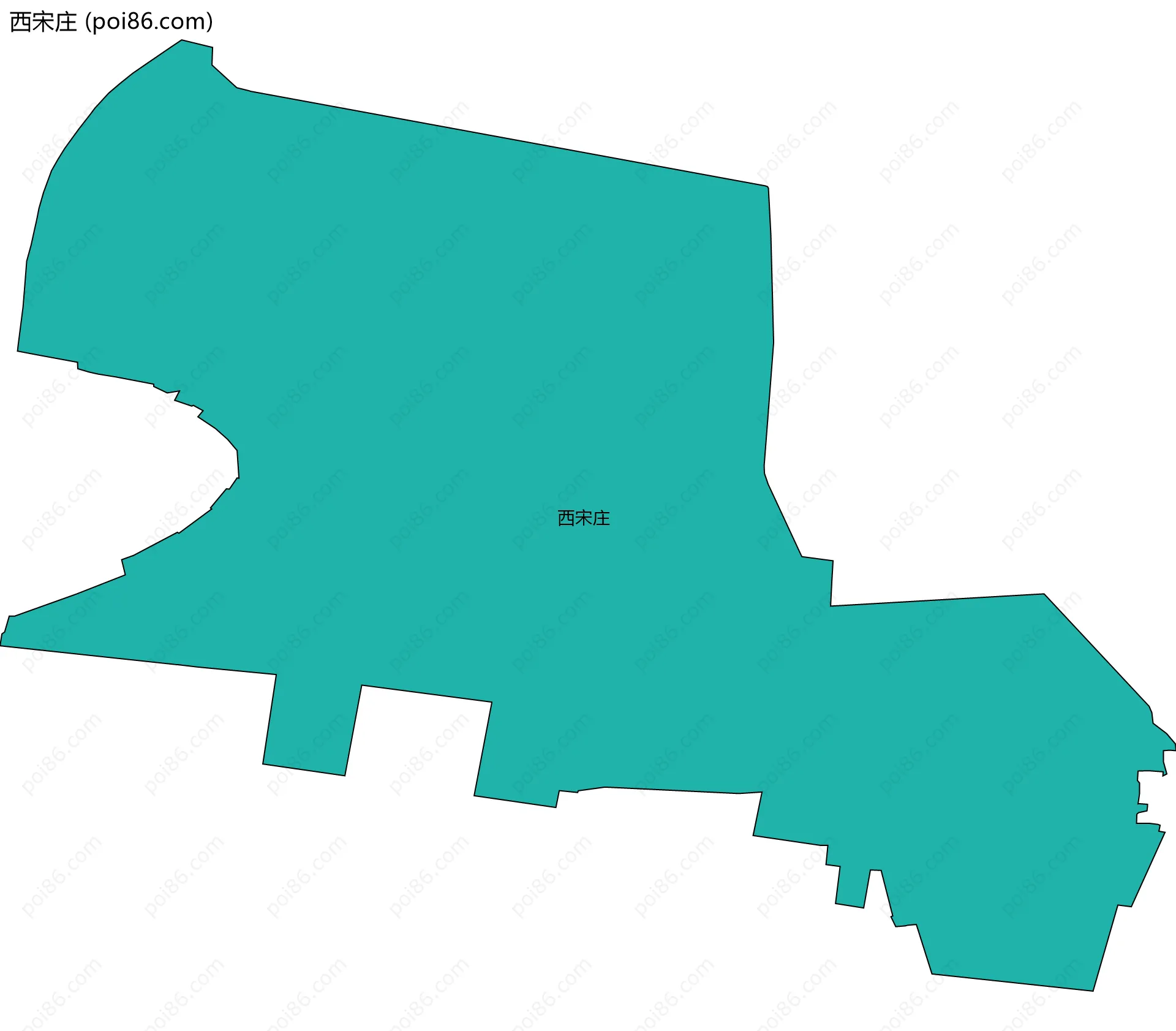 西宋庄边界地图