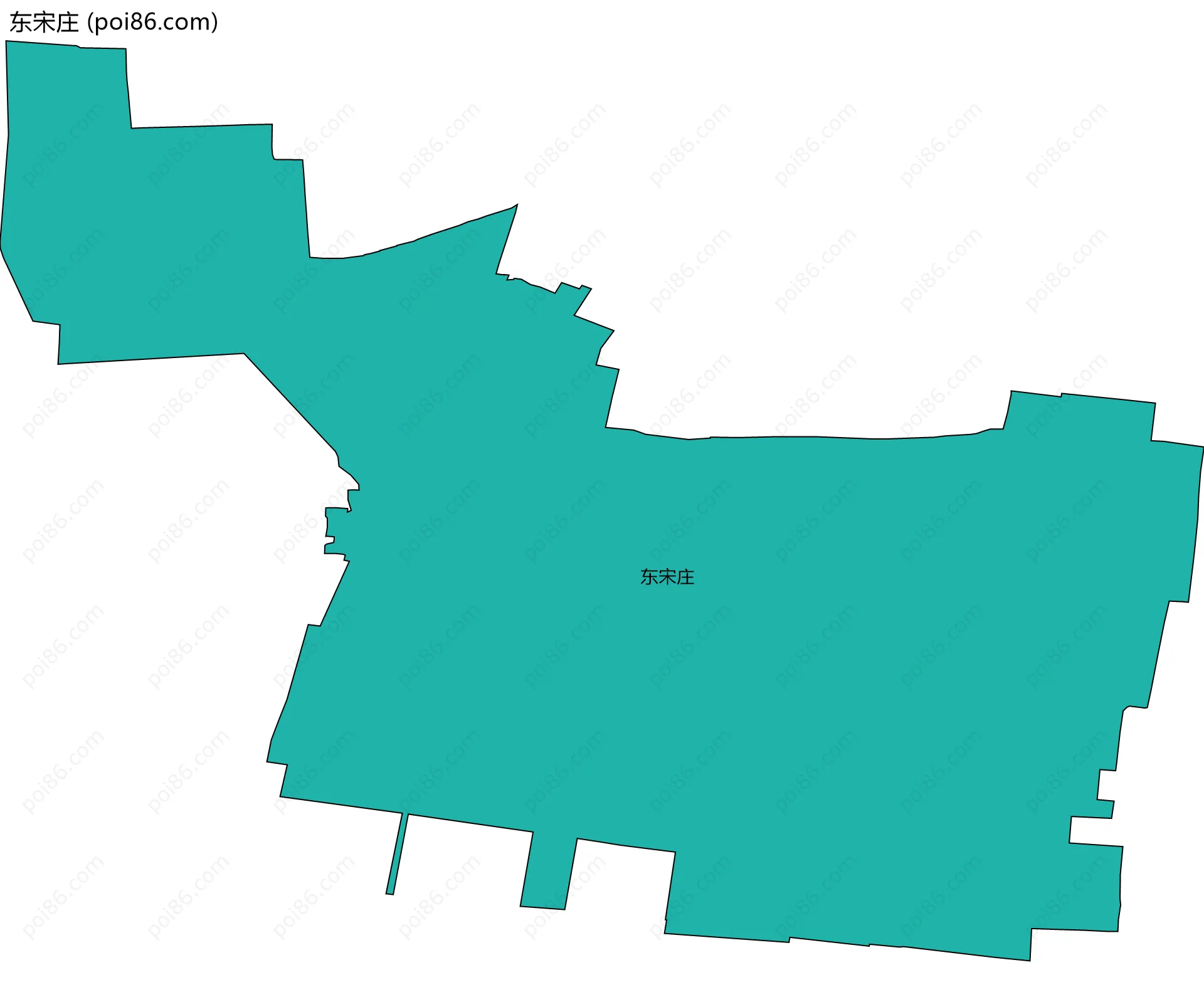 东宋庄边界地图