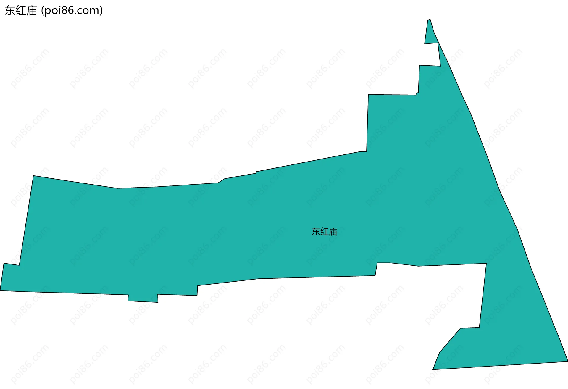 东红庙边界地图