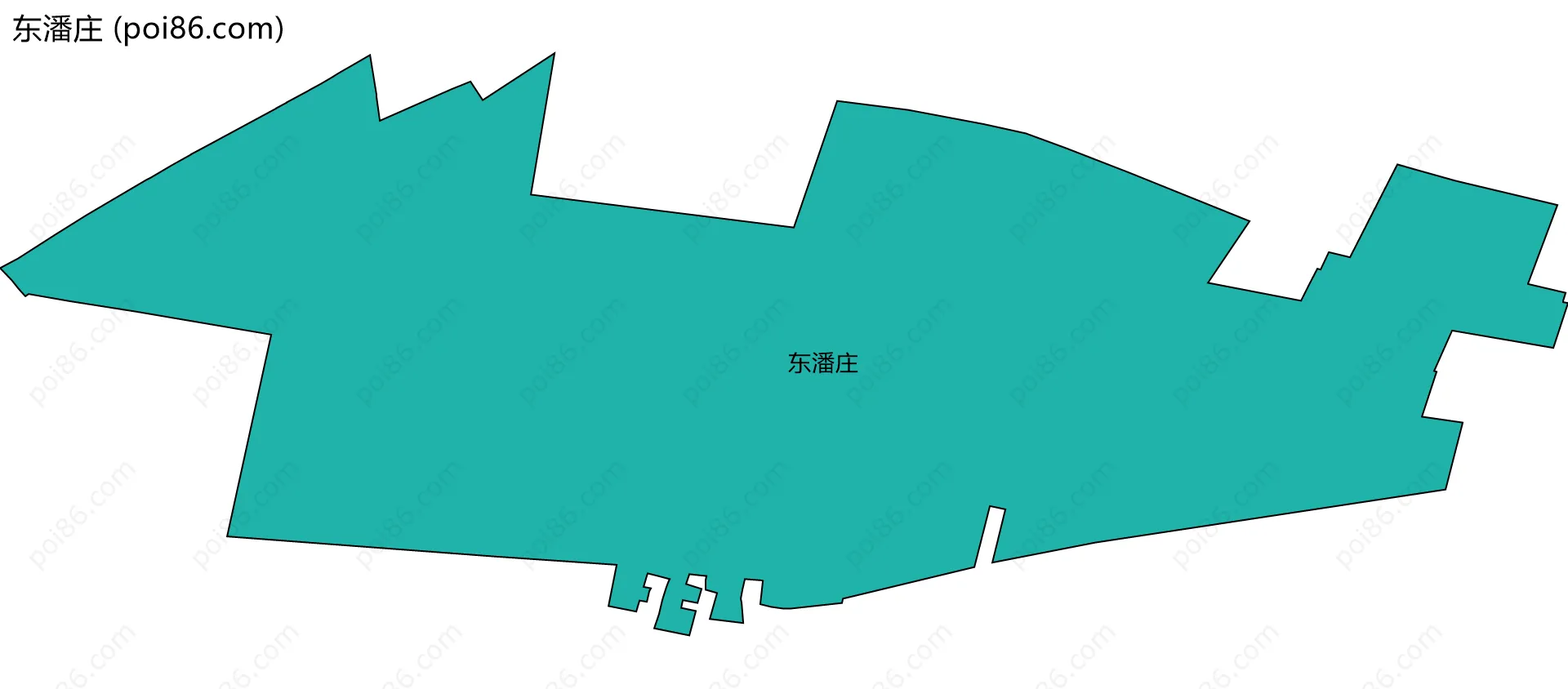 东潘庄边界地图