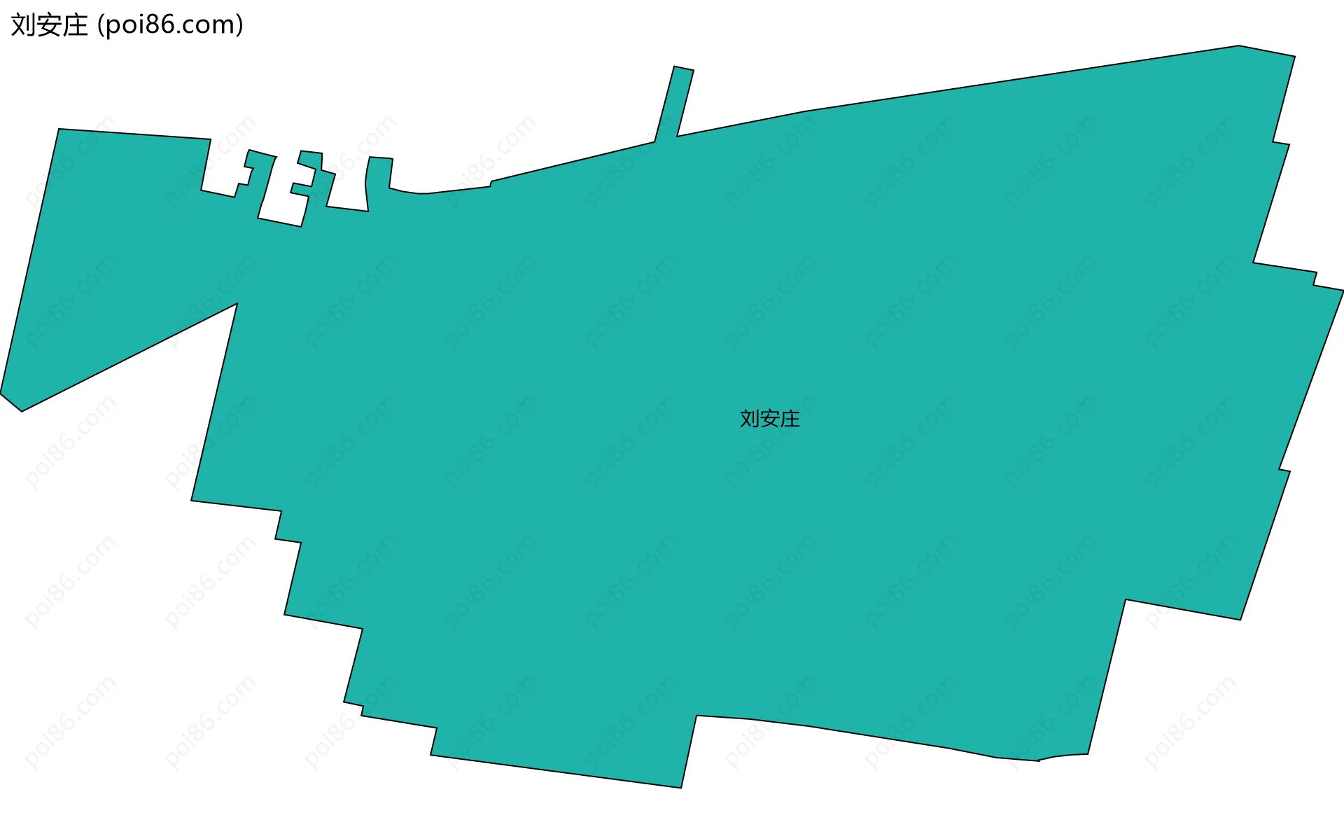 刘安庄边界地图