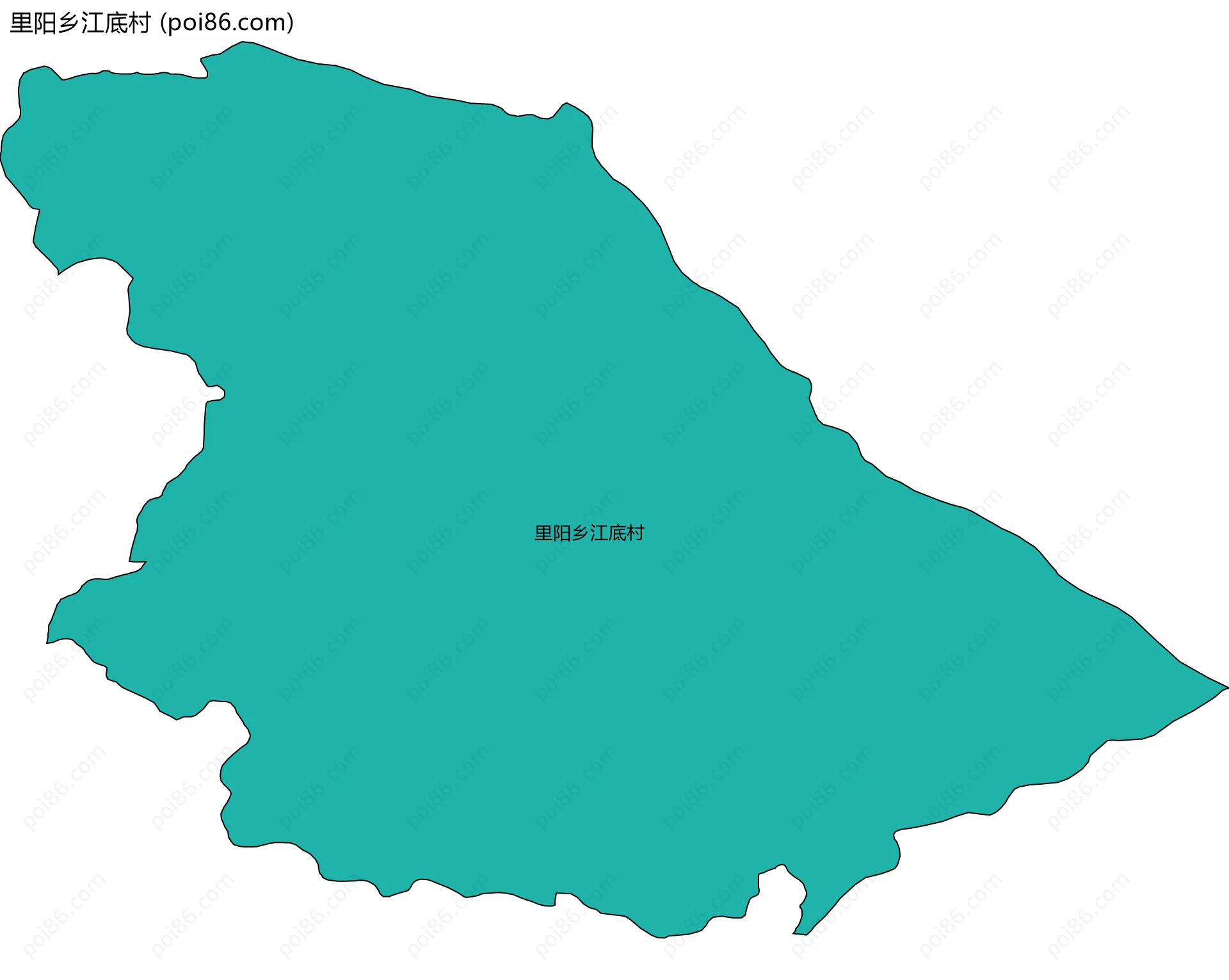 里阳乡江底村边界地图