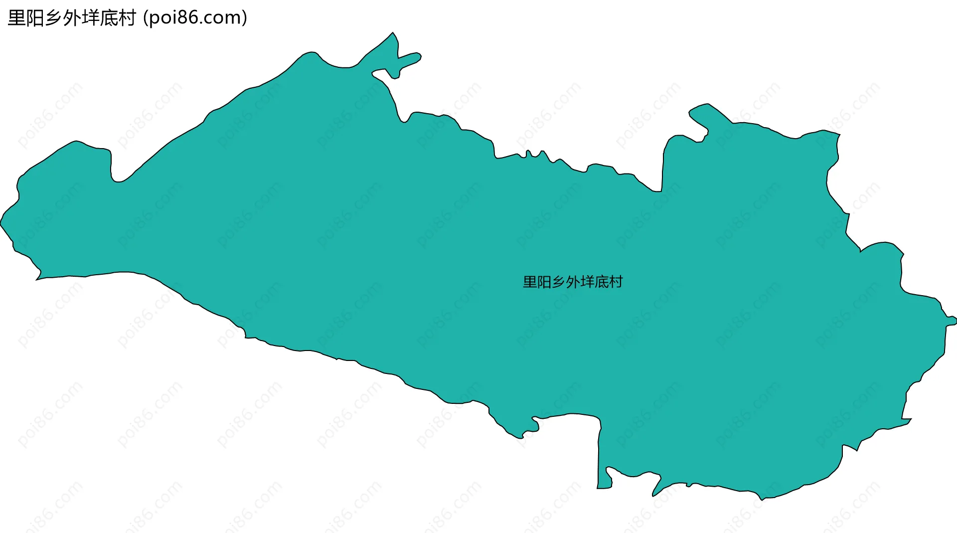 里阳乡外垟底村边界地图