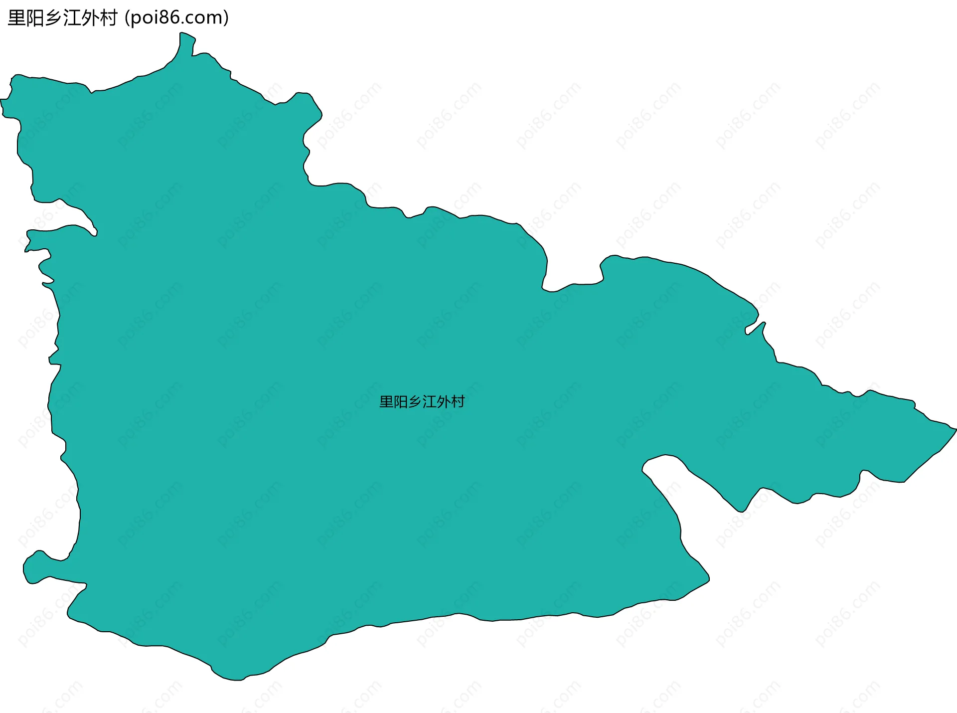 里阳乡江外村边界地图