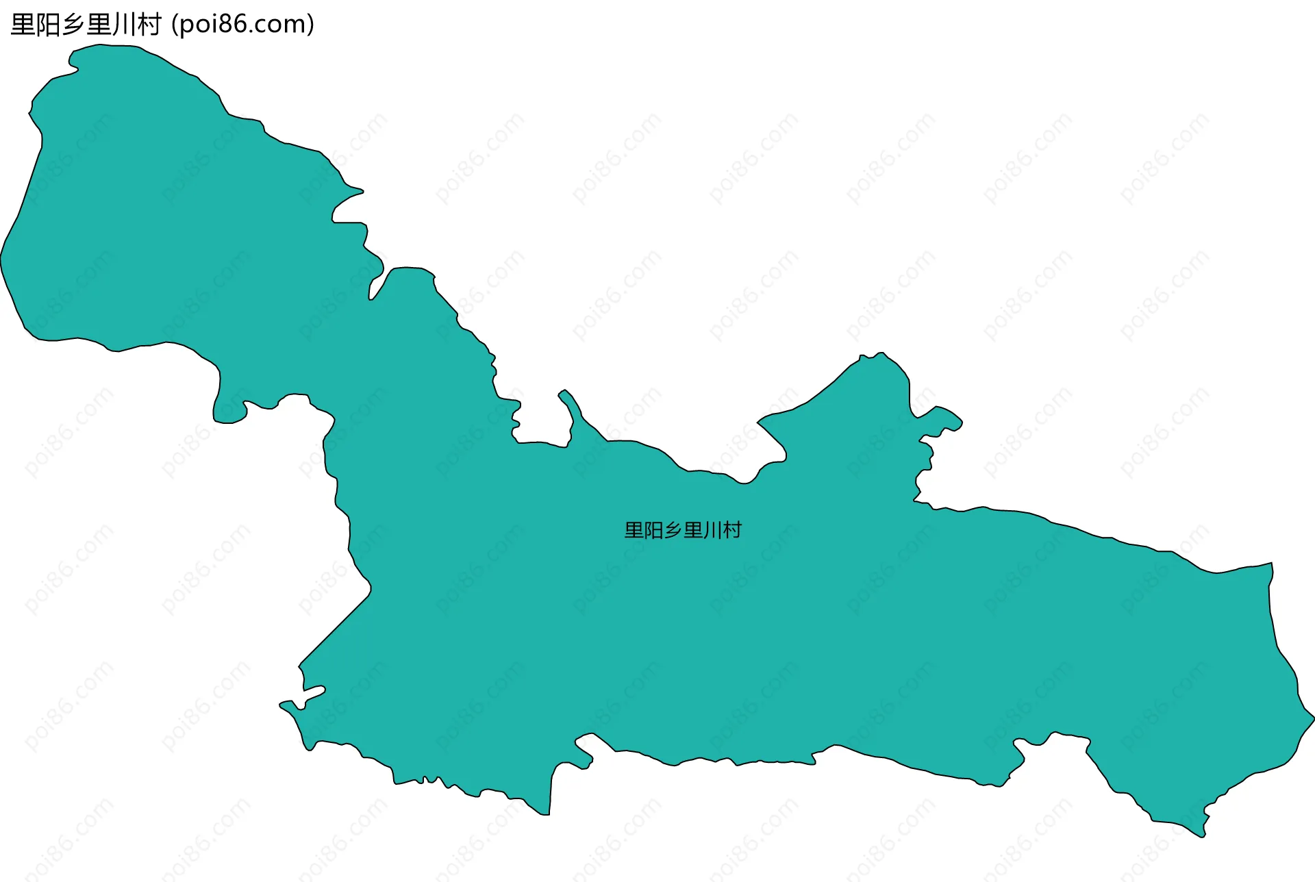 里阳乡里川村边界地图