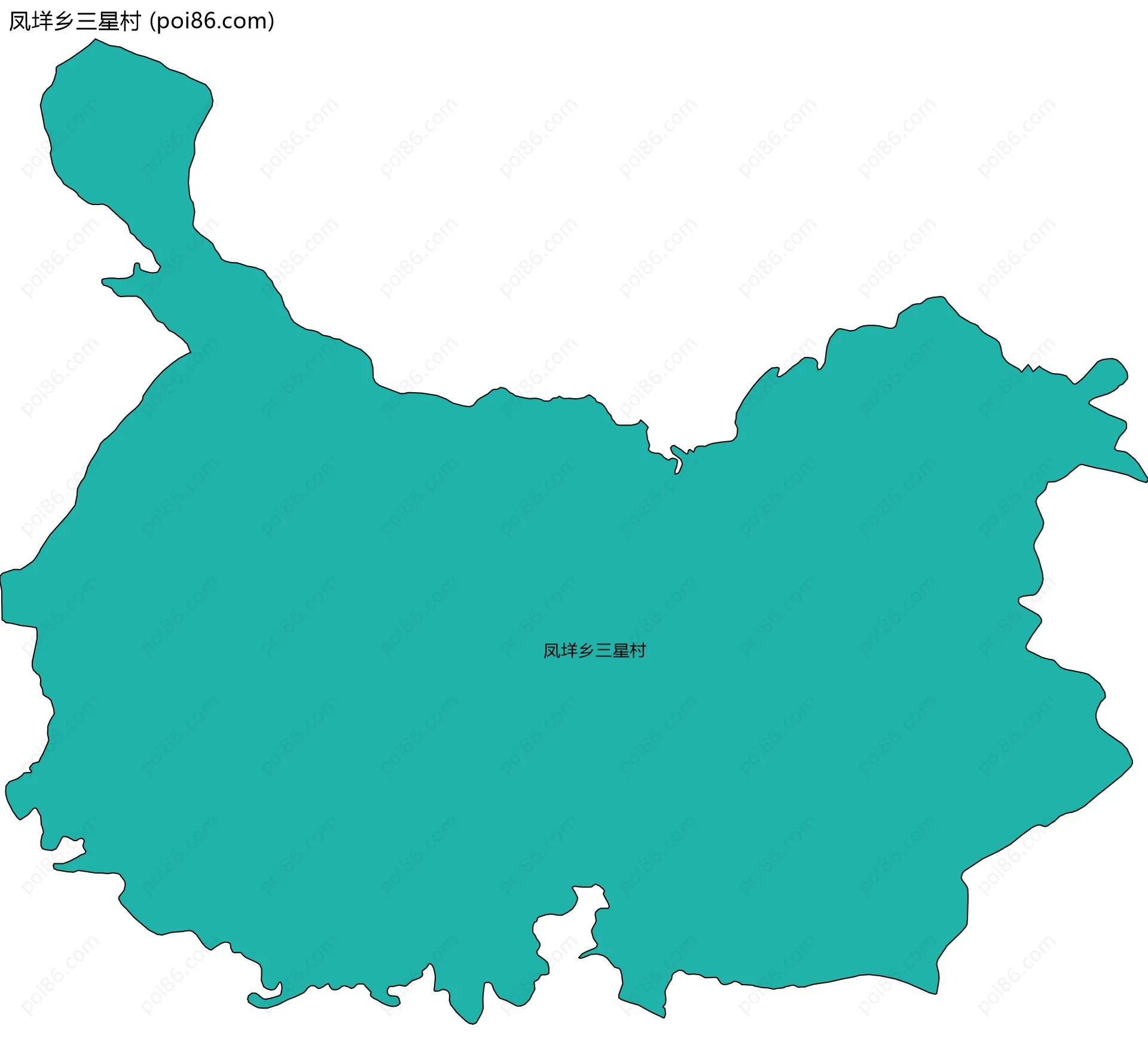 凤垟乡三星村边界地图