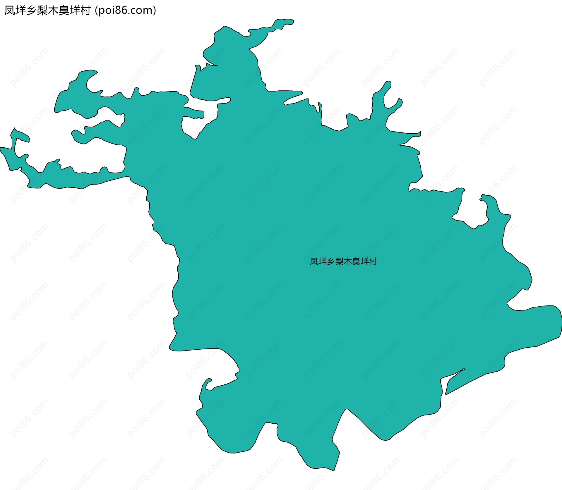 凤垟乡梨木臭垟村边界地图