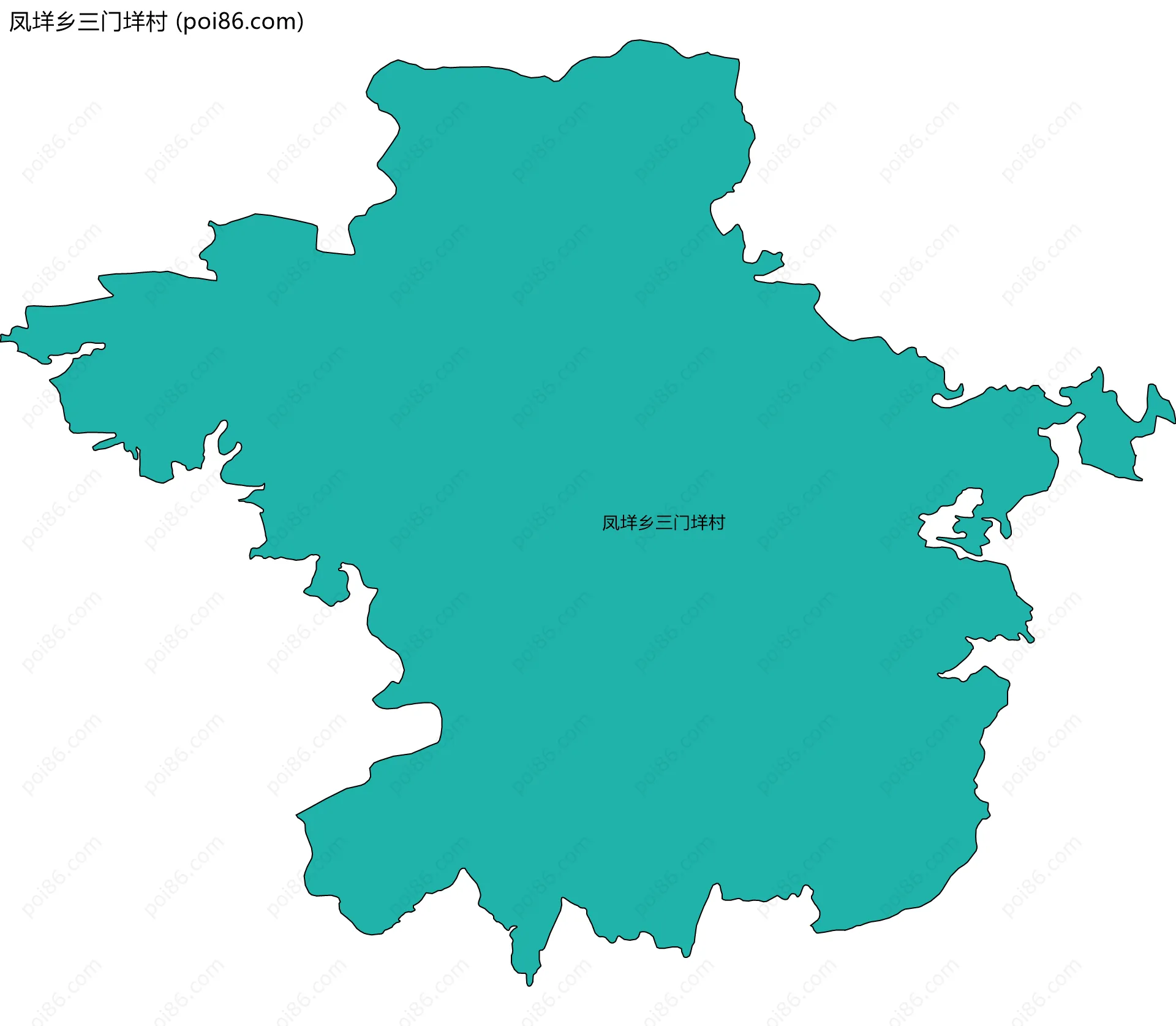 凤垟乡三门垟村边界地图