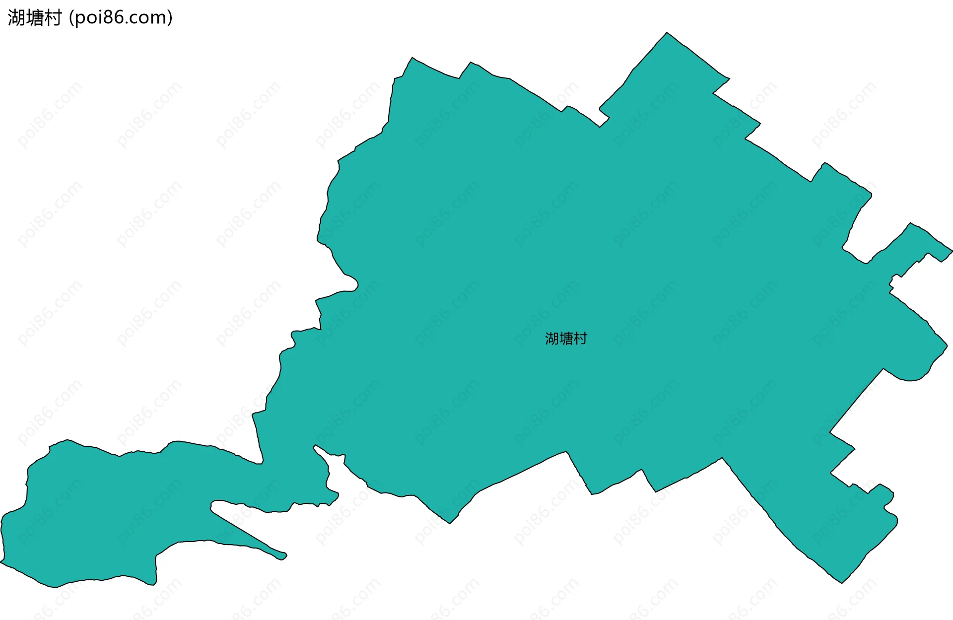 湖塘村边界地图