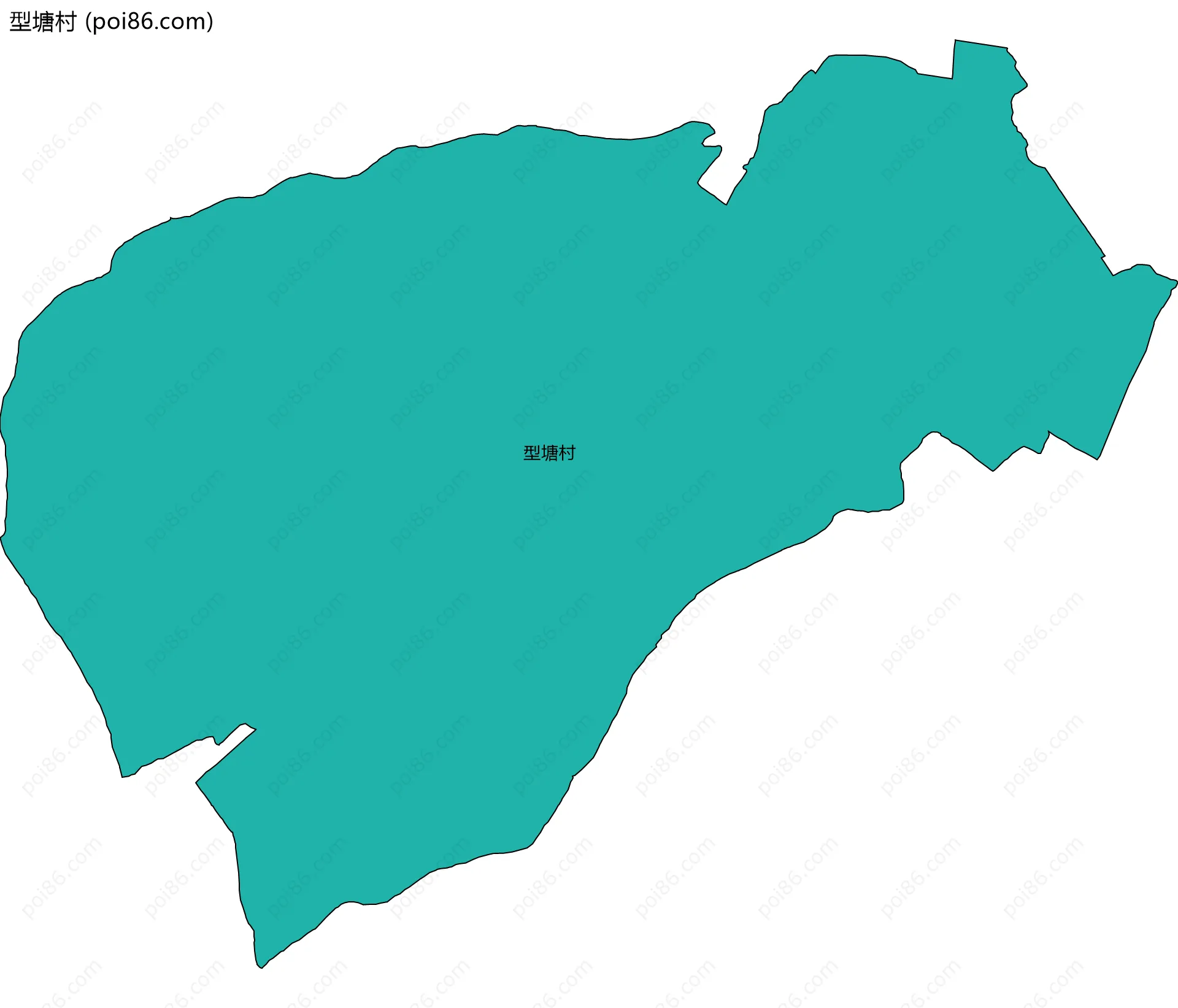 型塘村边界地图