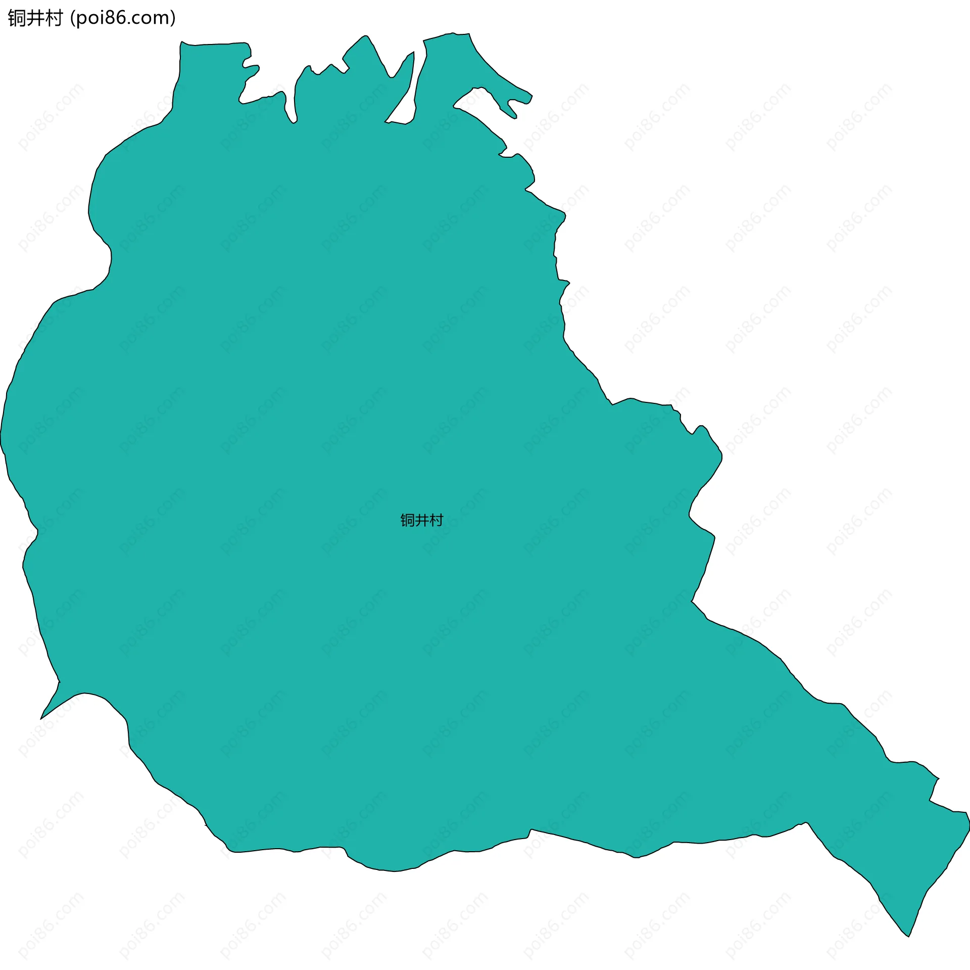 铜井村边界地图