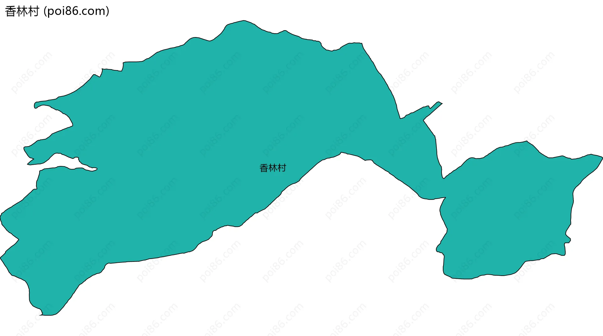 香林村边界地图