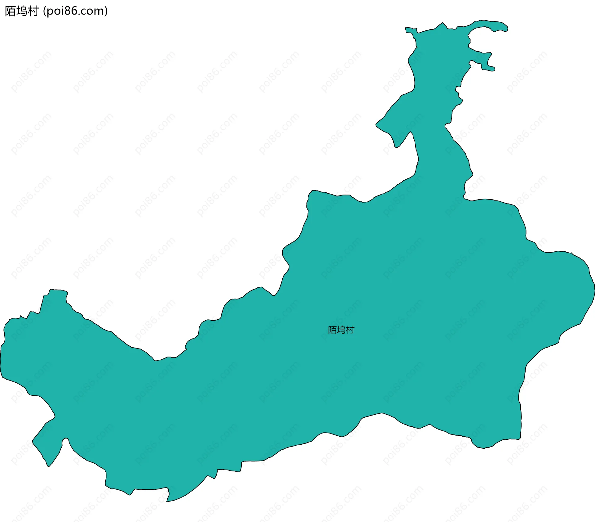 陌坞村边界地图