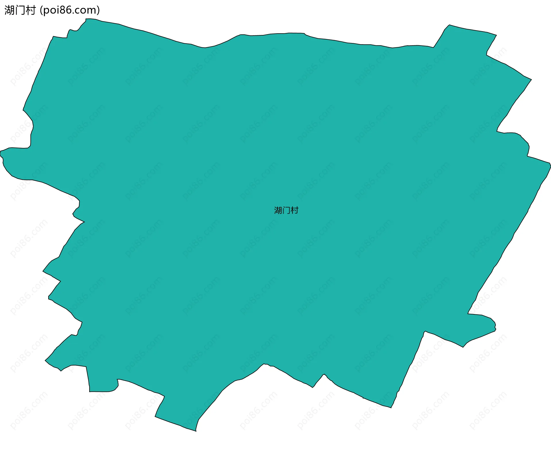 湖门村边界地图