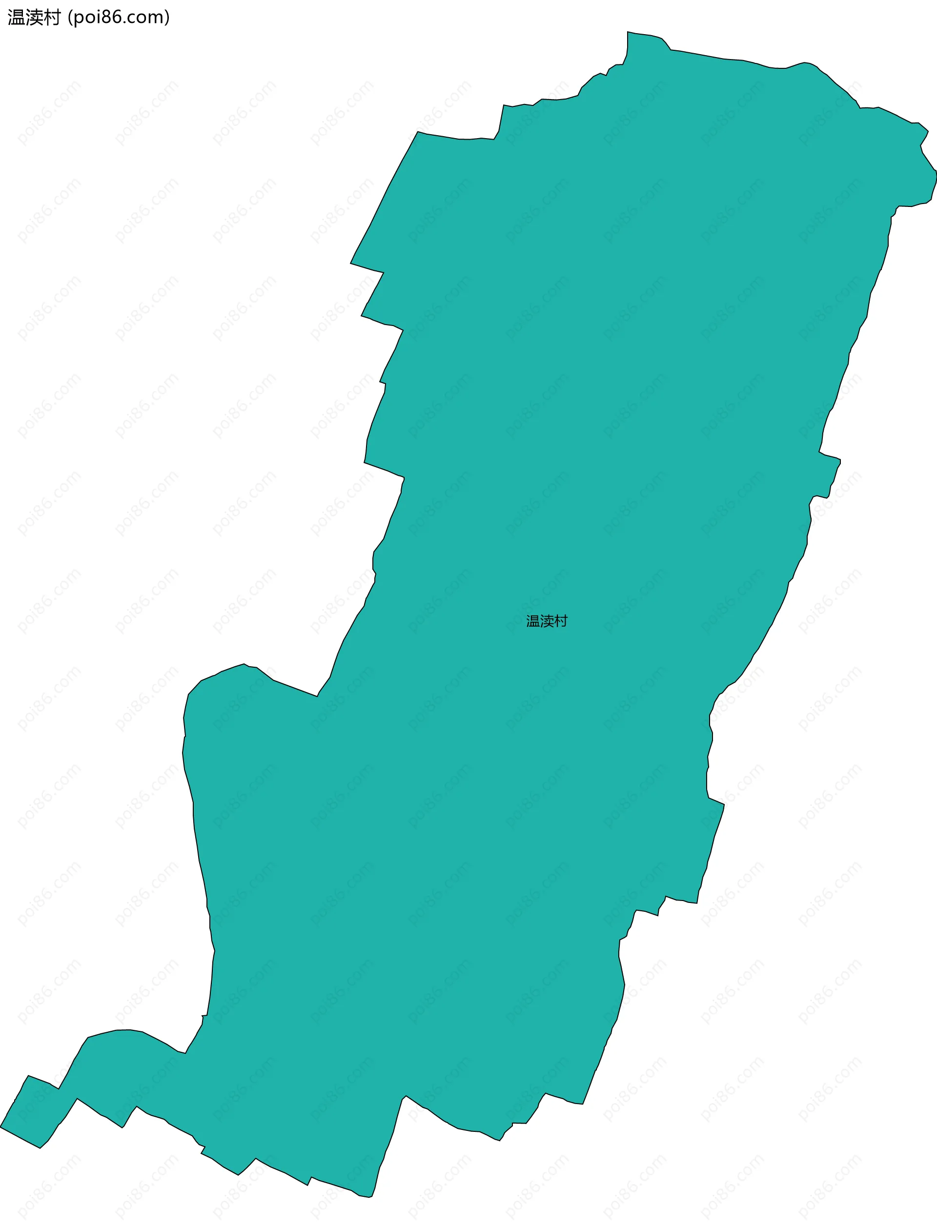 温渎村边界地图