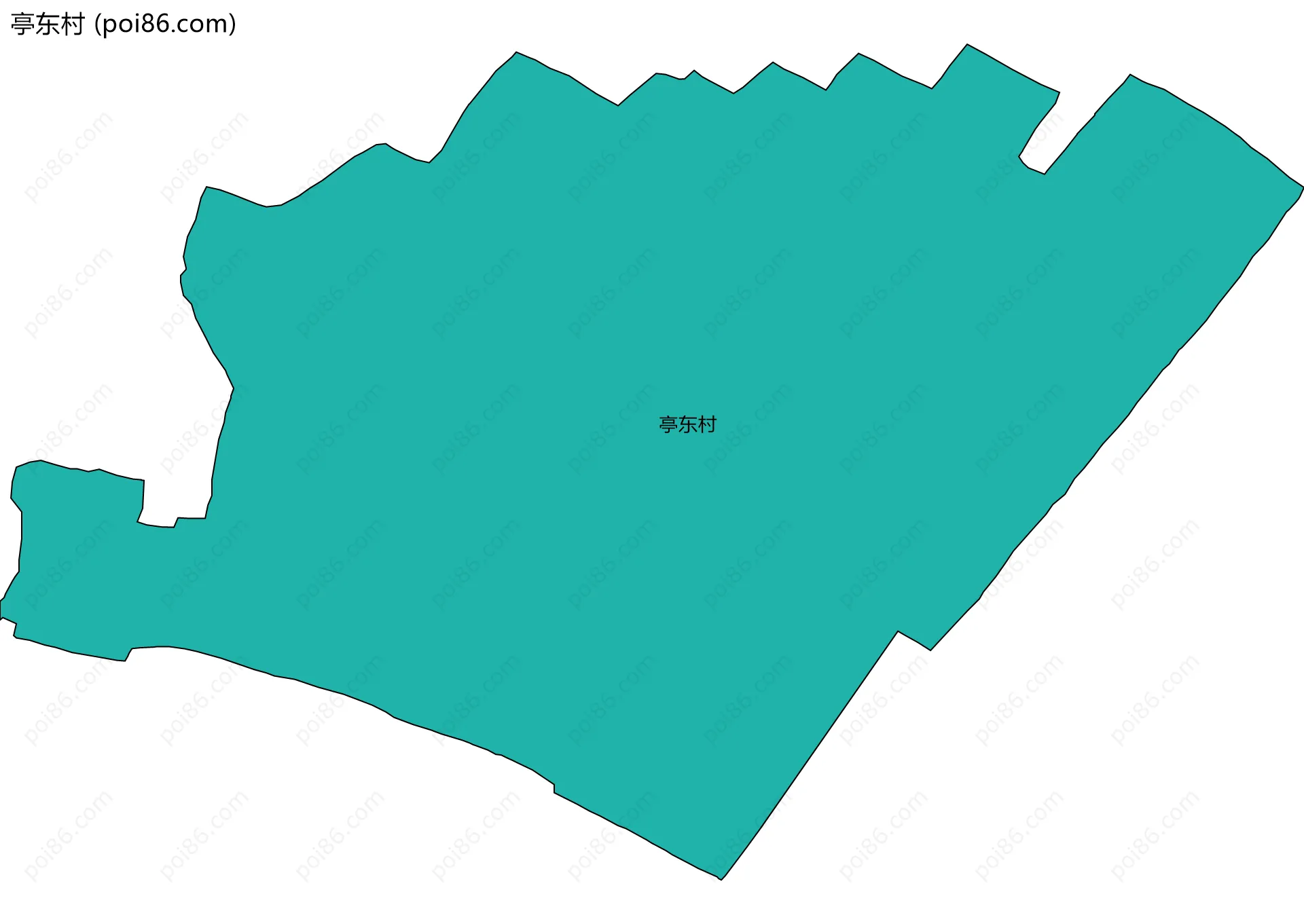 亭东村边界地图