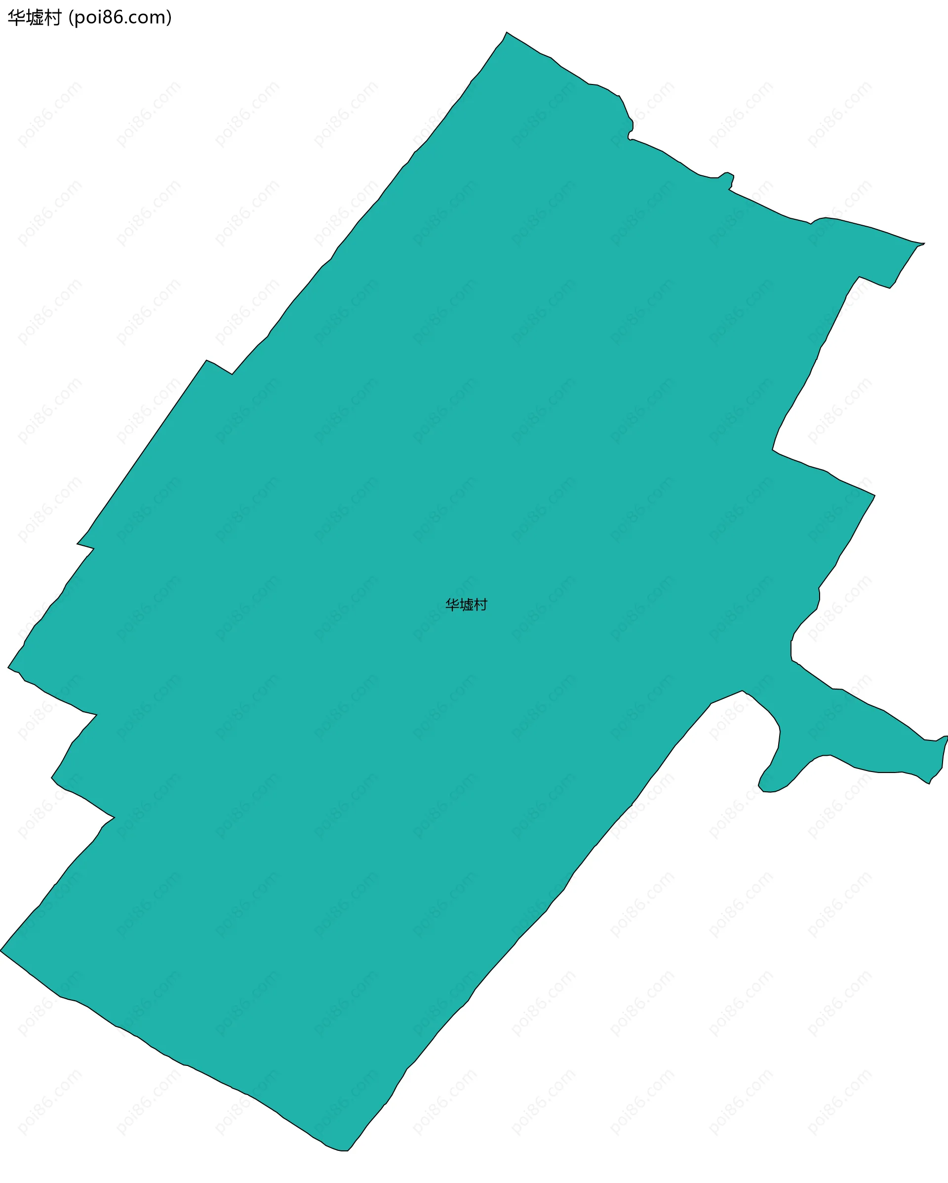 华墟村边界地图