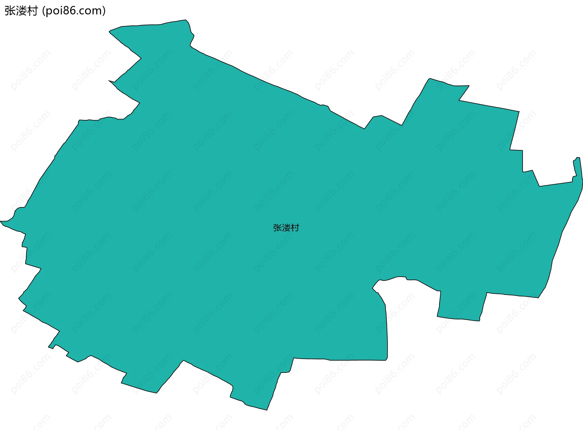 张溇村边界地图