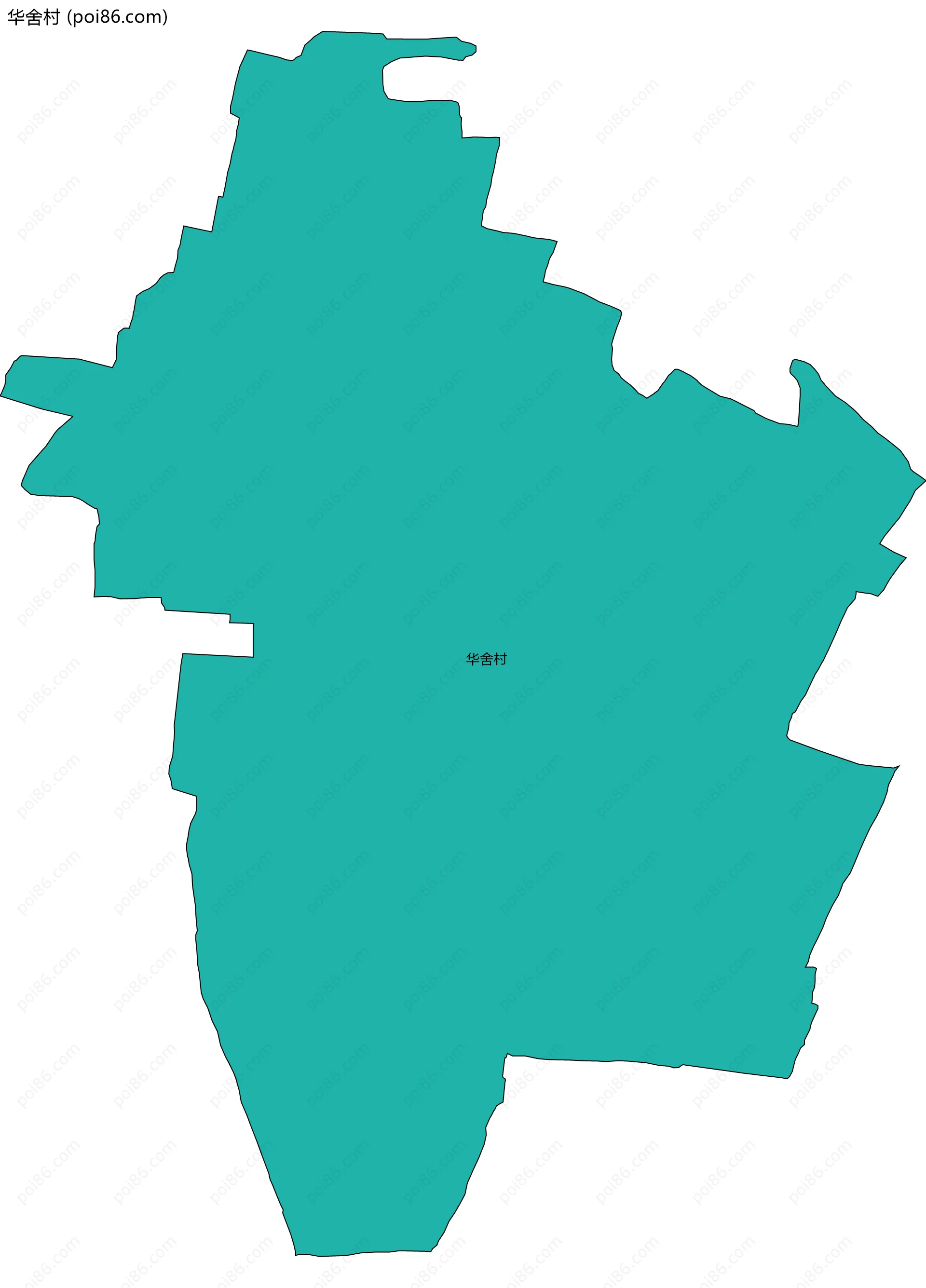 华舍村边界地图