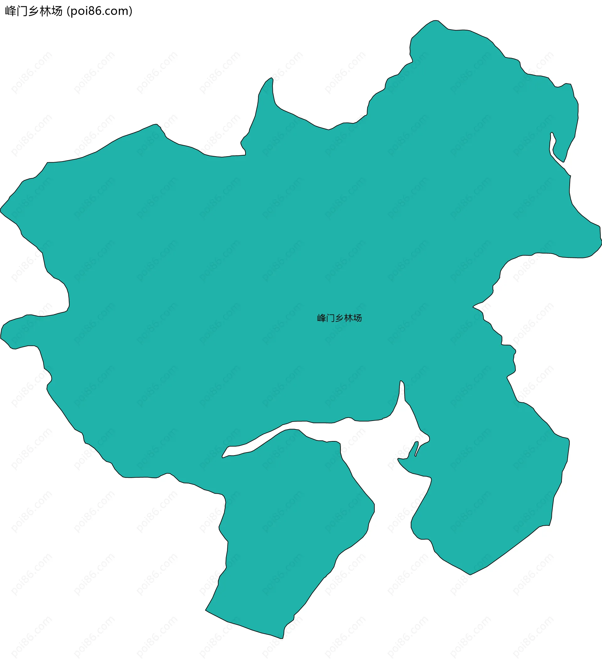 峰门乡林场边界地图