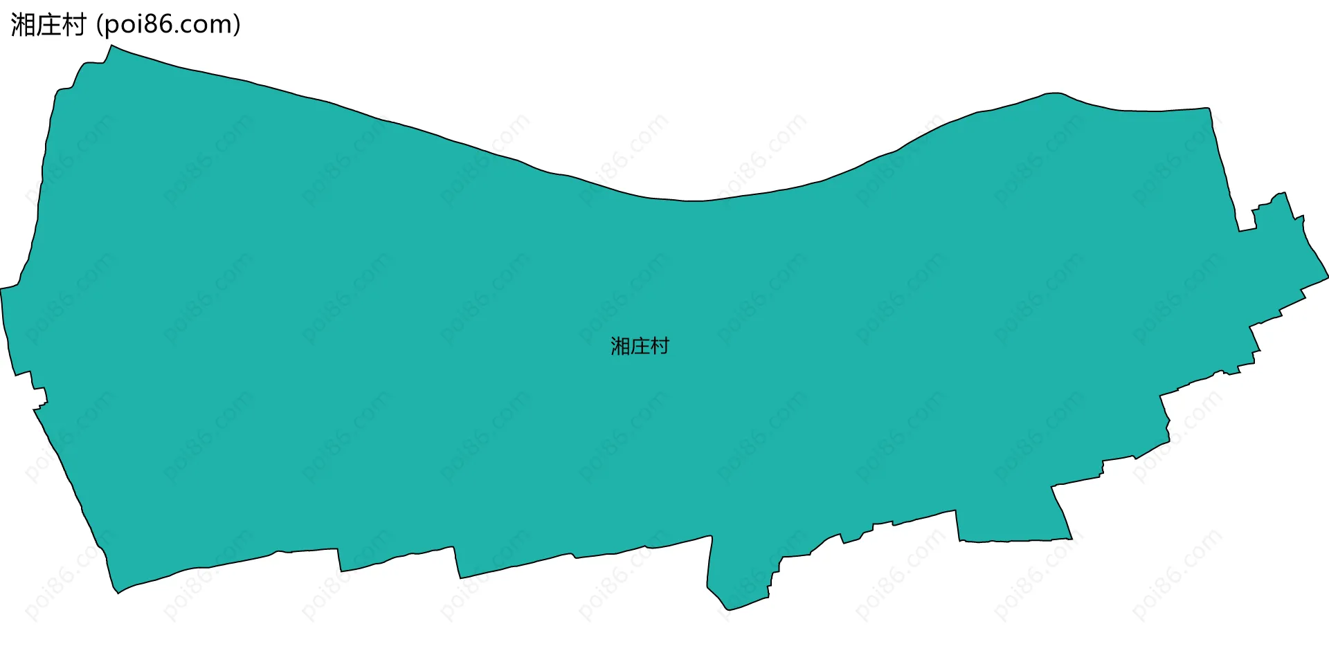 湘庄村边界地图