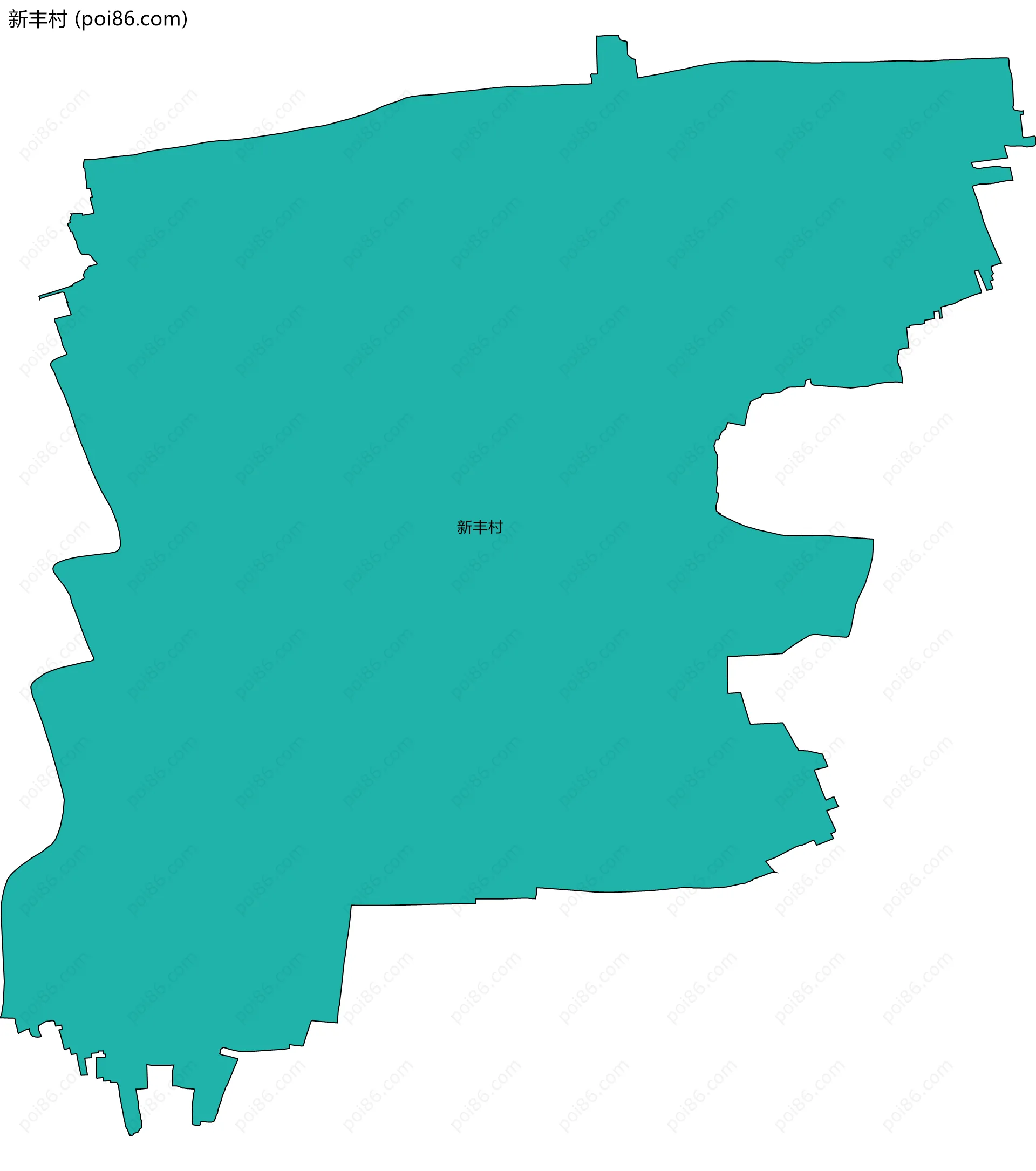 新丰村边界地图