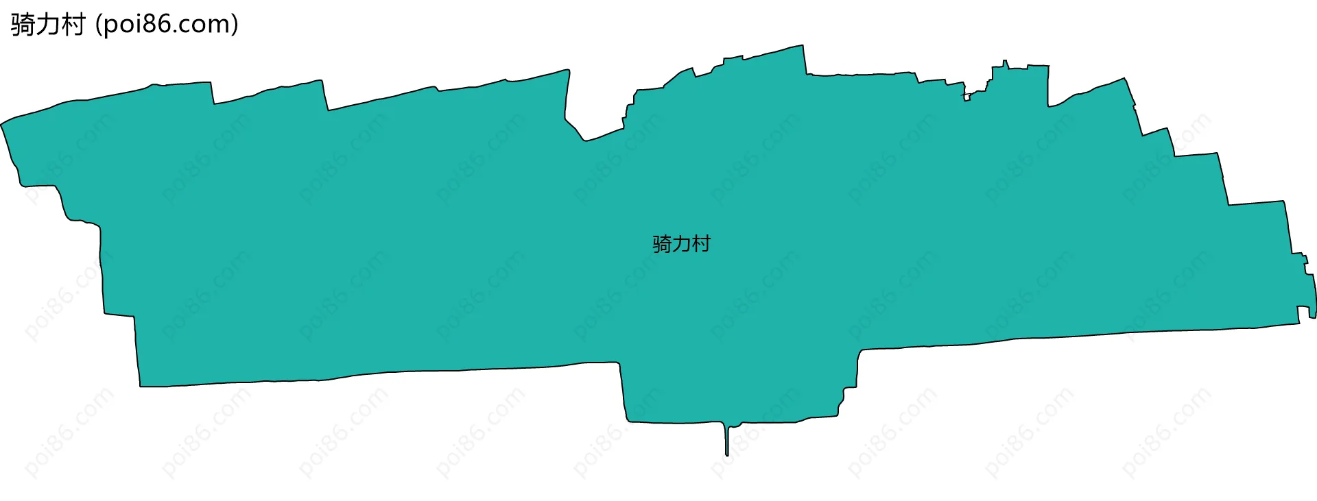 骑力村边界地图