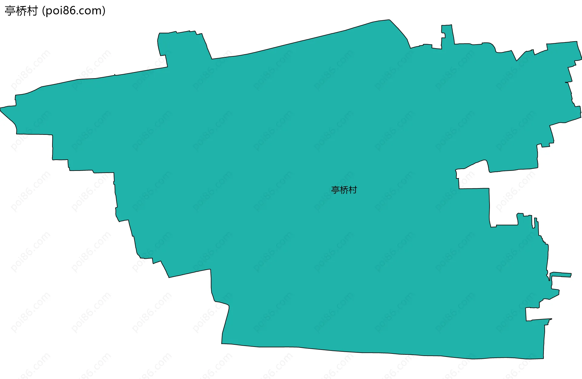 亭桥村边界地图