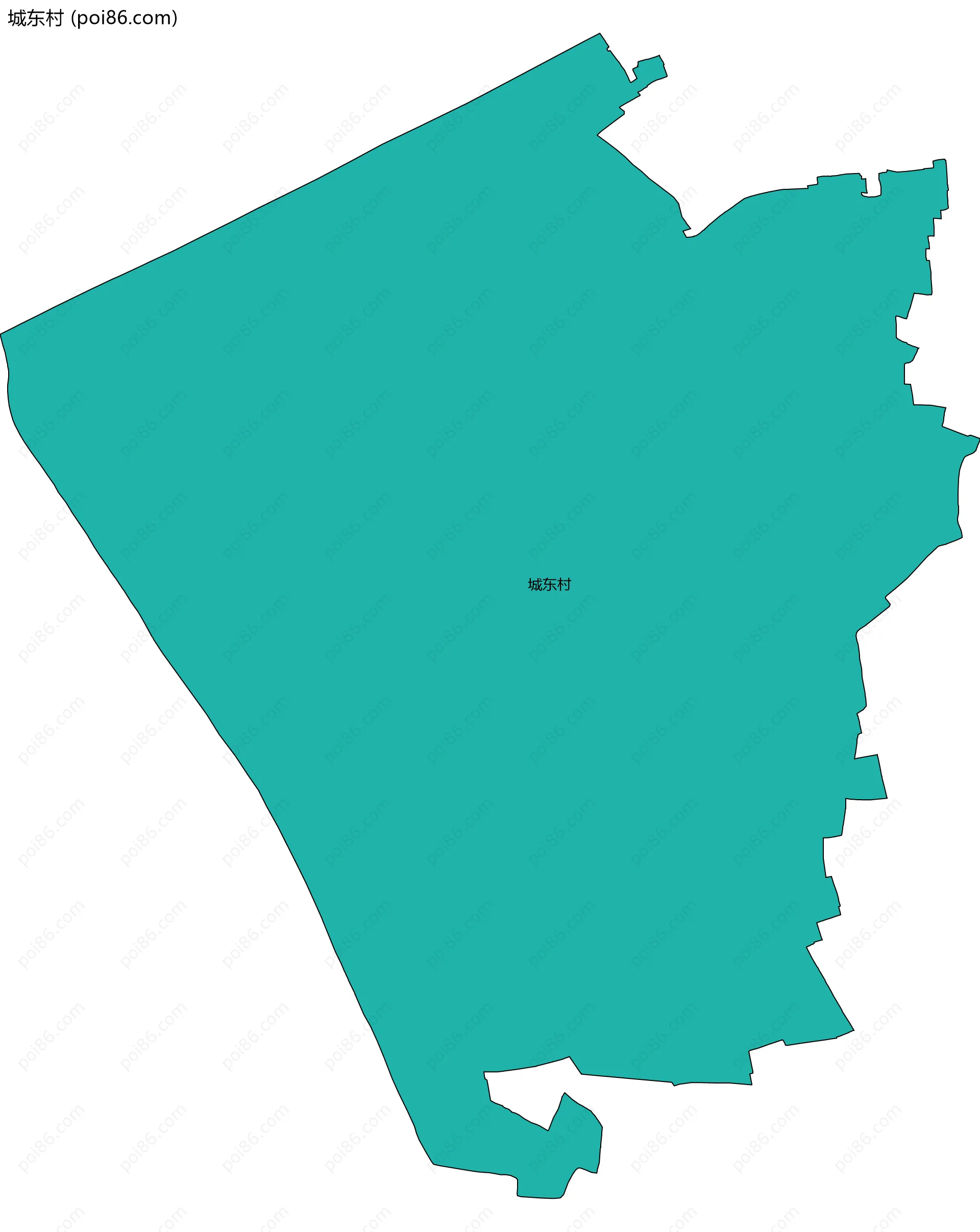 城东村边界地图