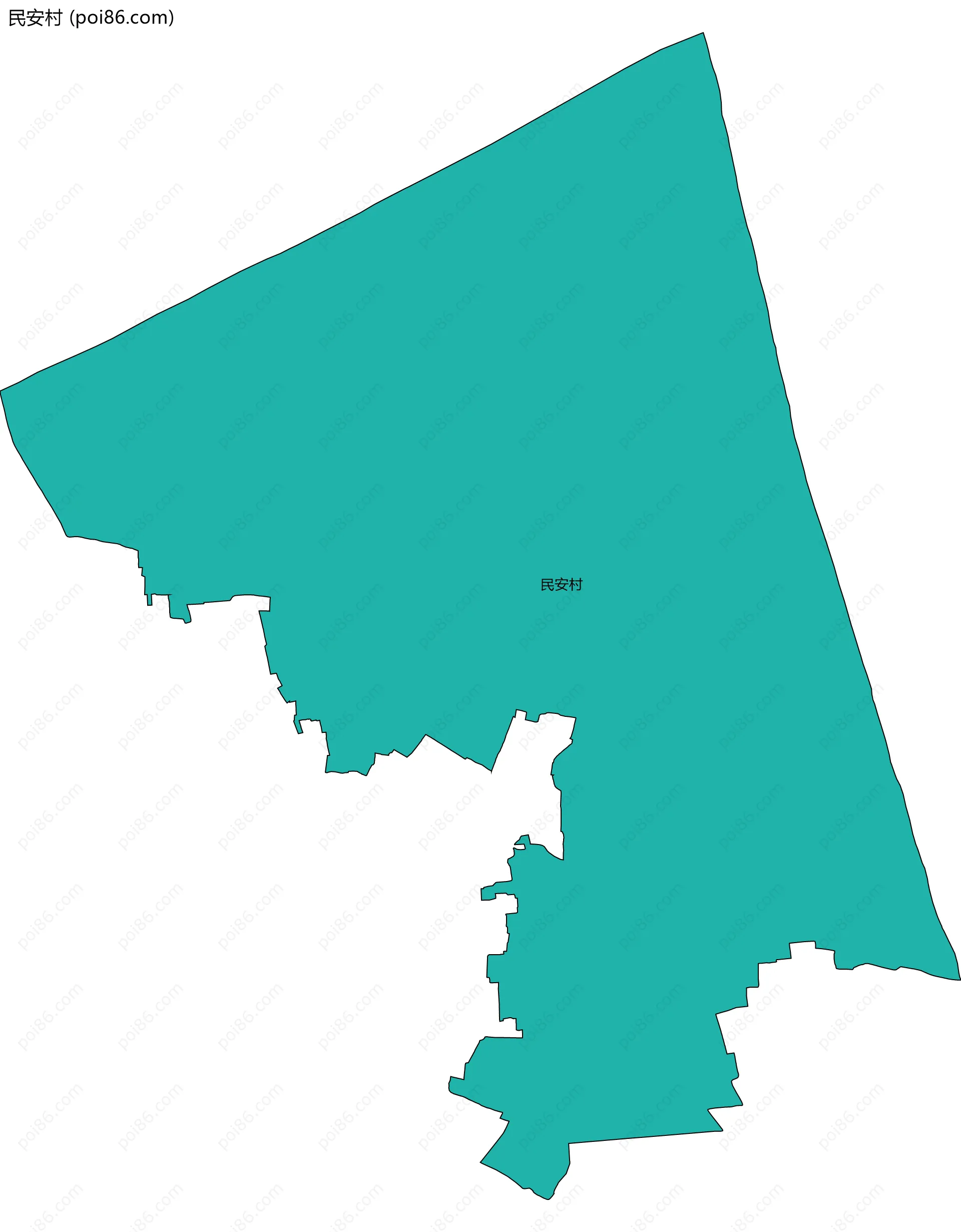 民安村边界地图