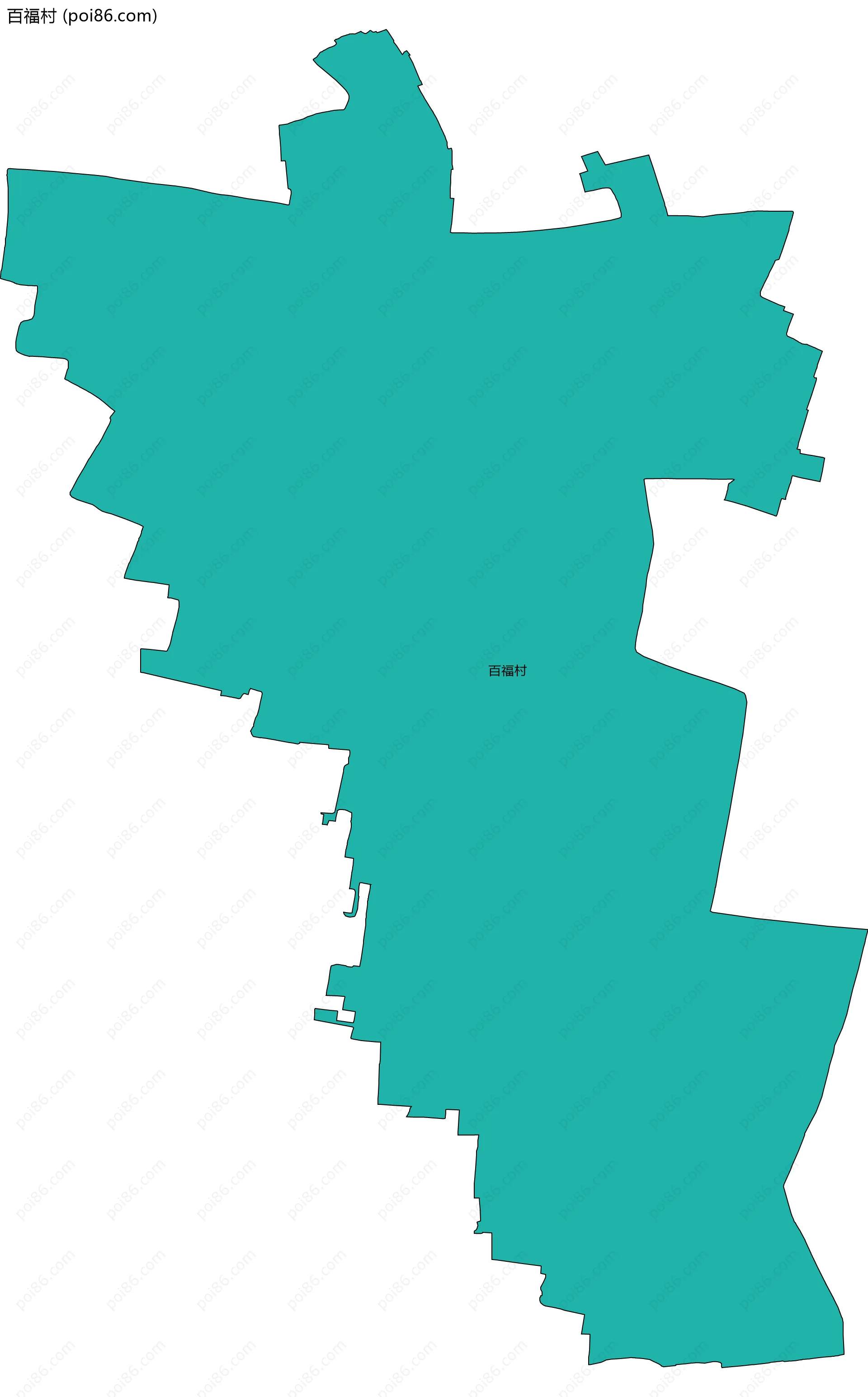 百福村边界地图