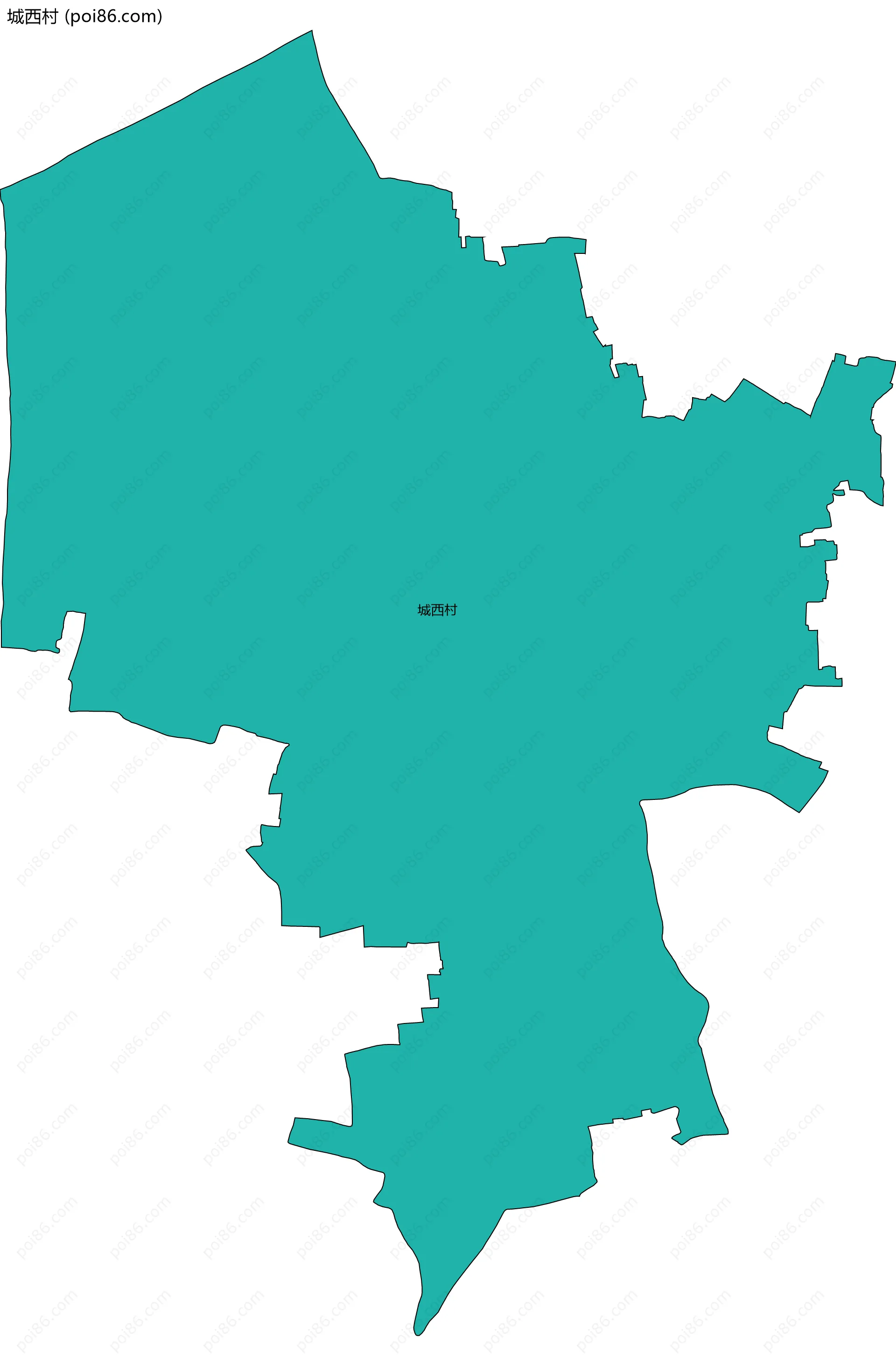 城西村边界地图