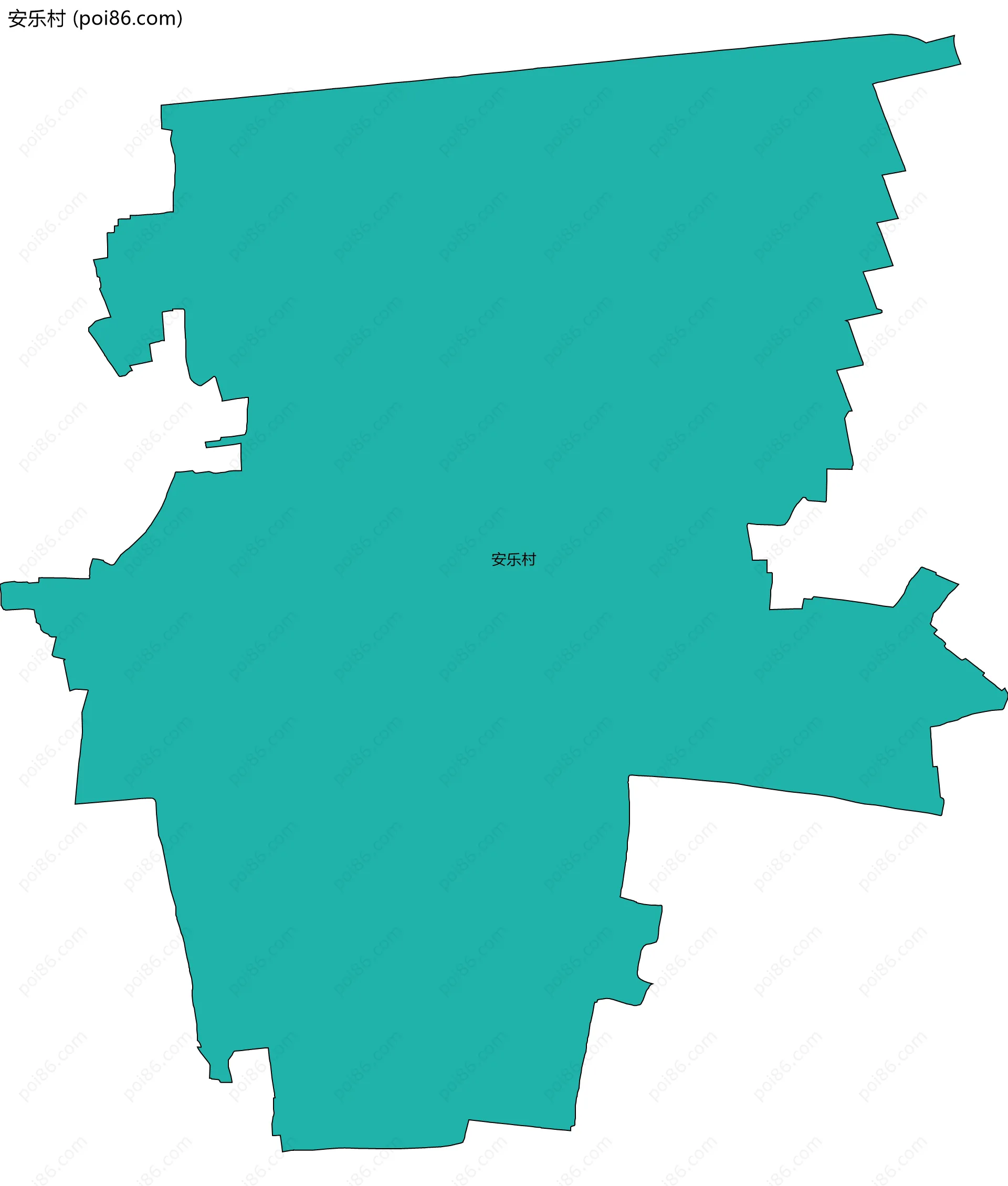 安乐村边界地图