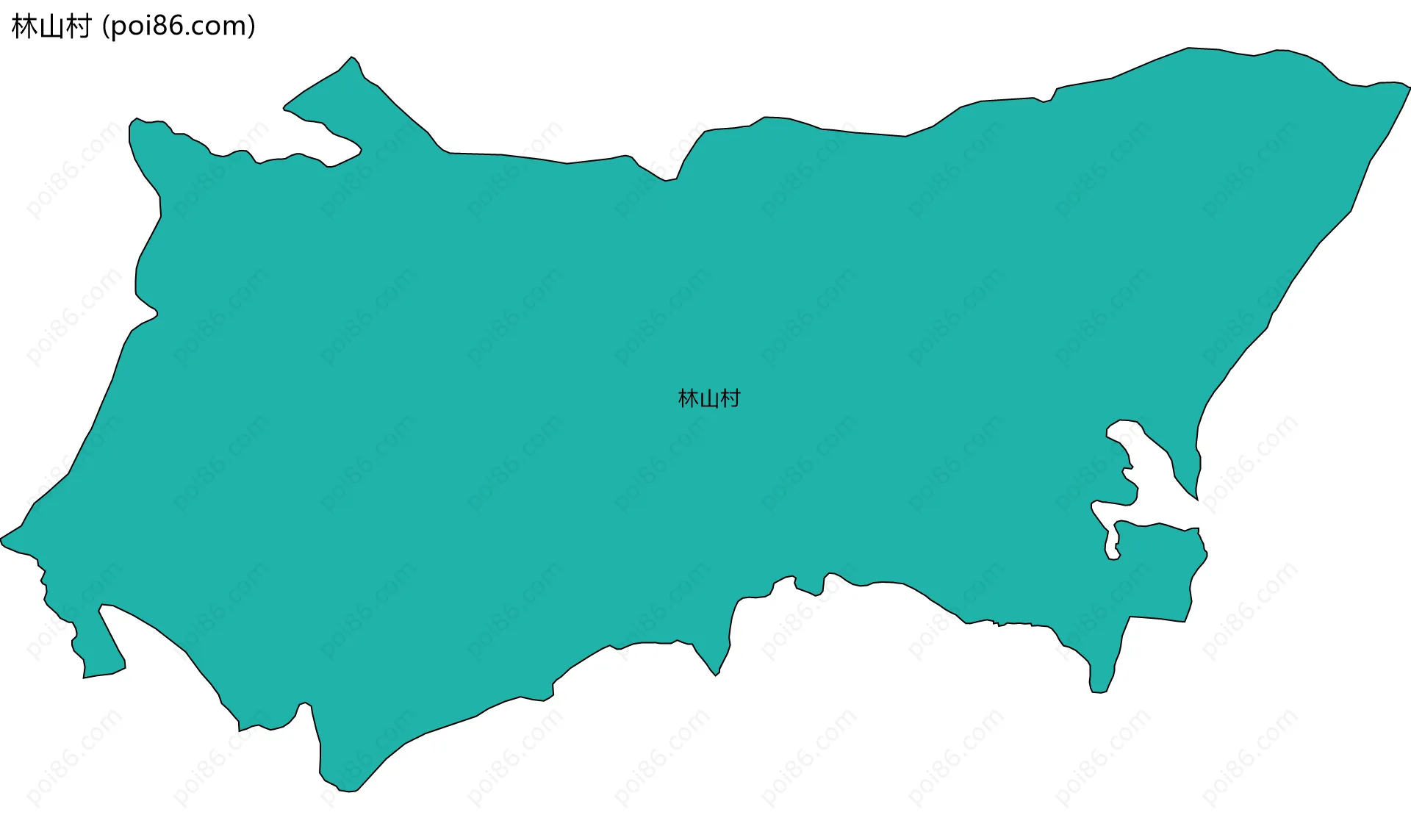 林山村边界地图