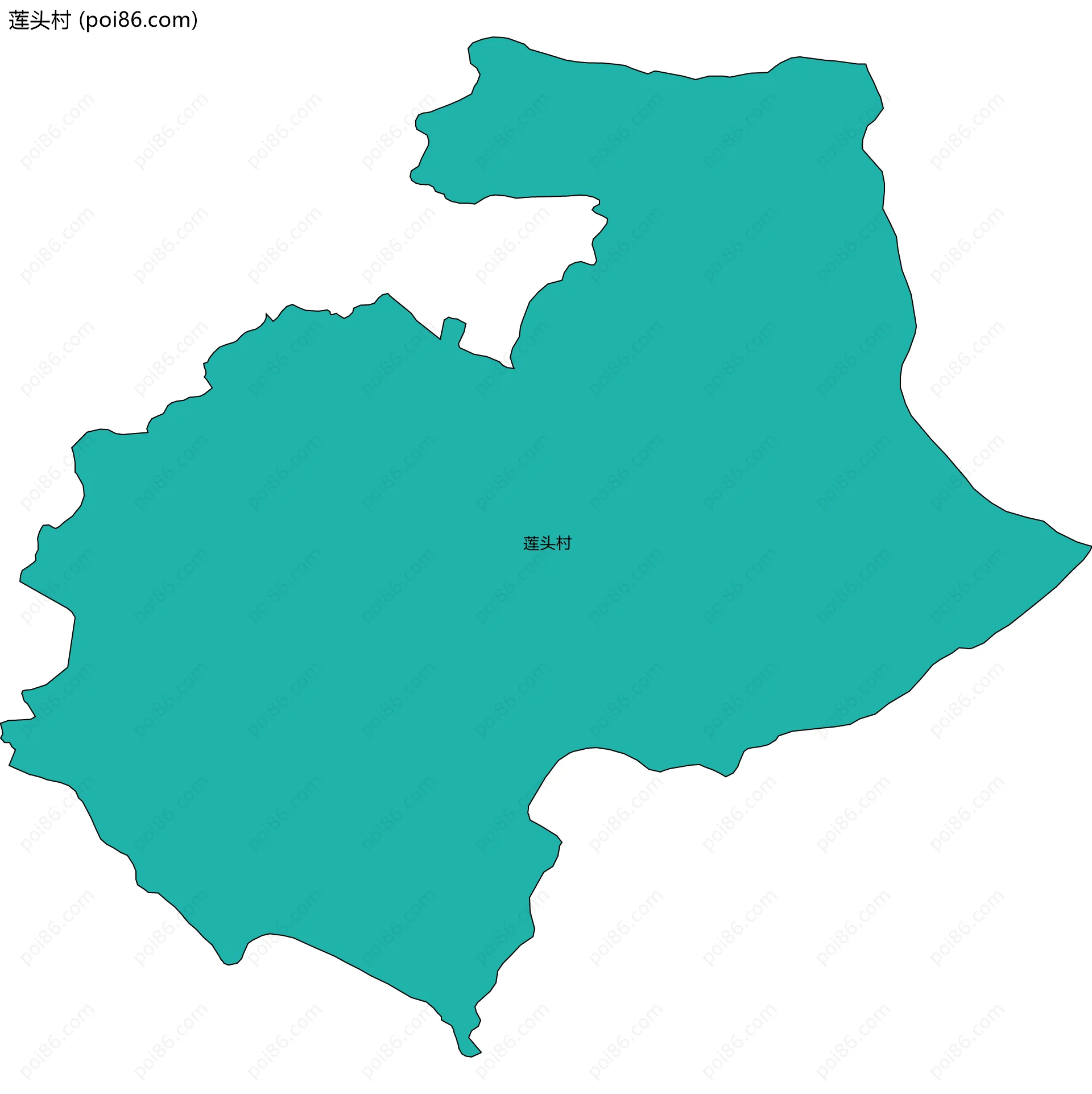 莲头村边界地图