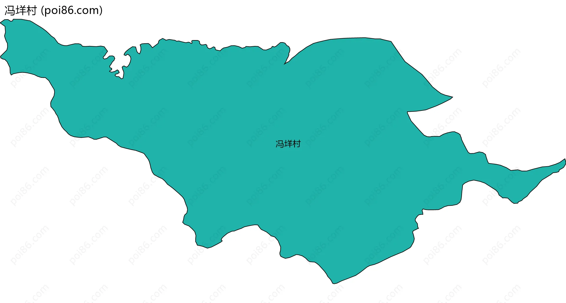 冯垟村边界地图