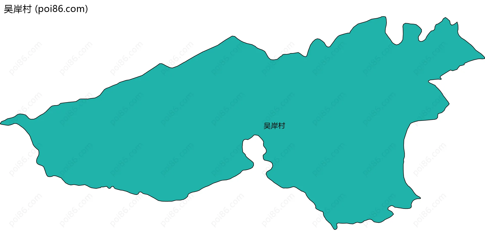 吴岸村边界地图