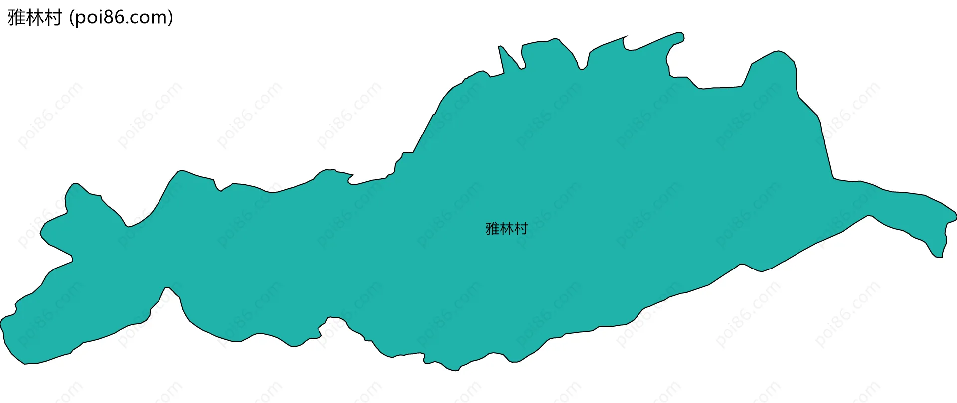 雅林村边界地图