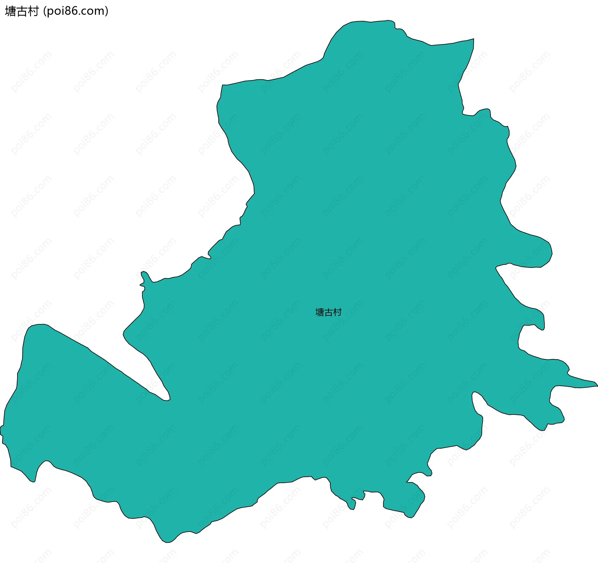 塘古村边界地图