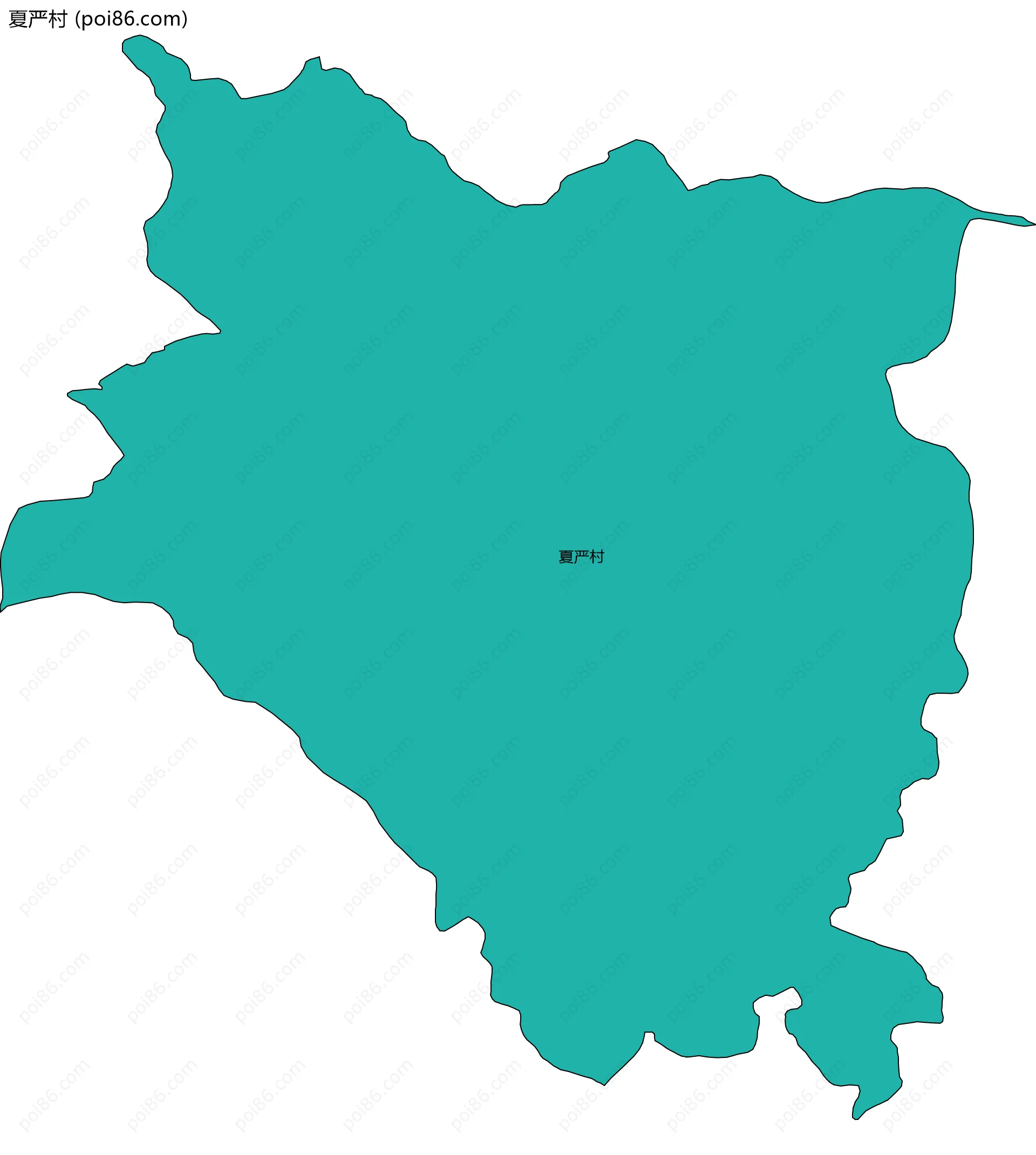 夏严村边界地图