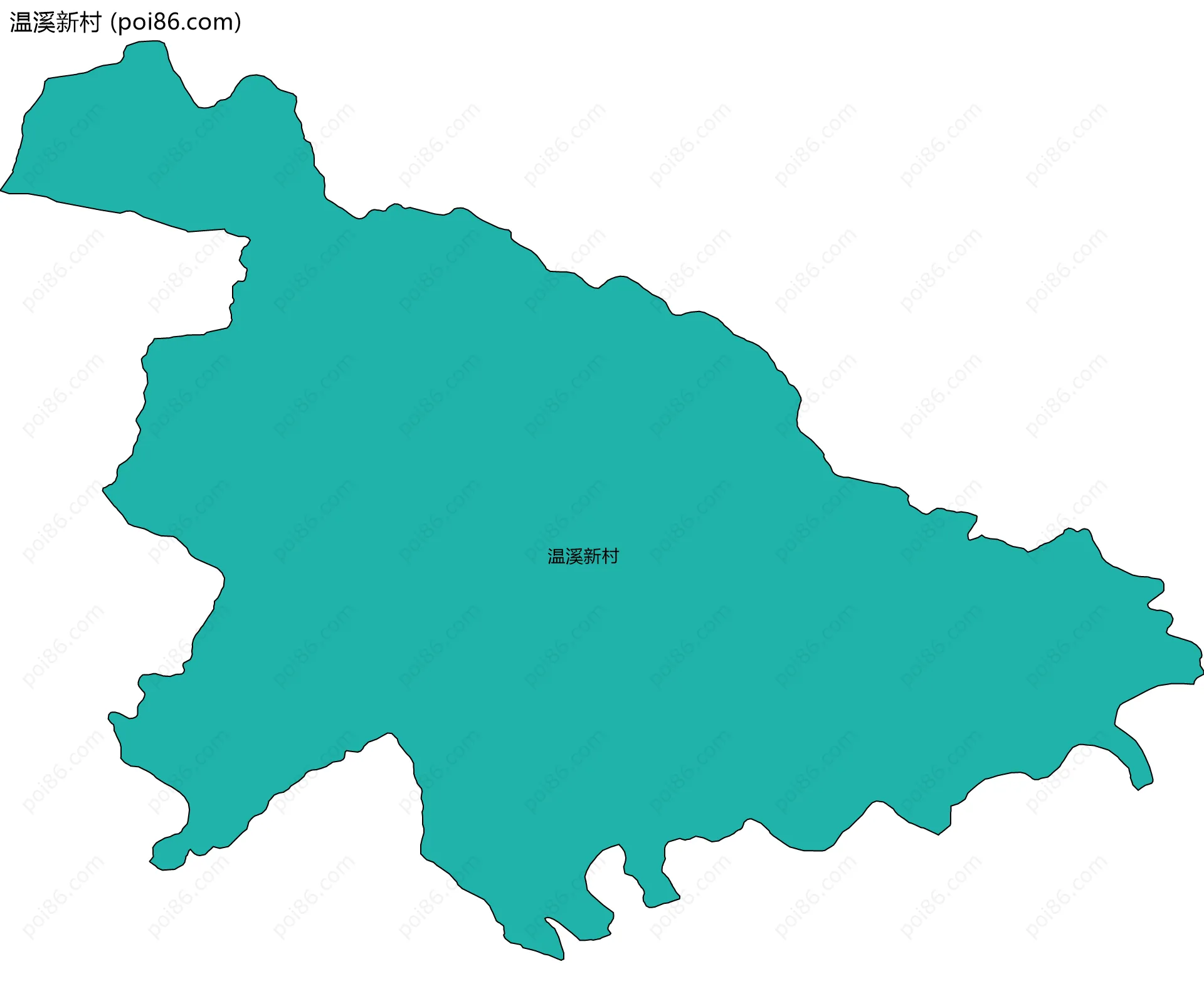 温溪新村边界地图