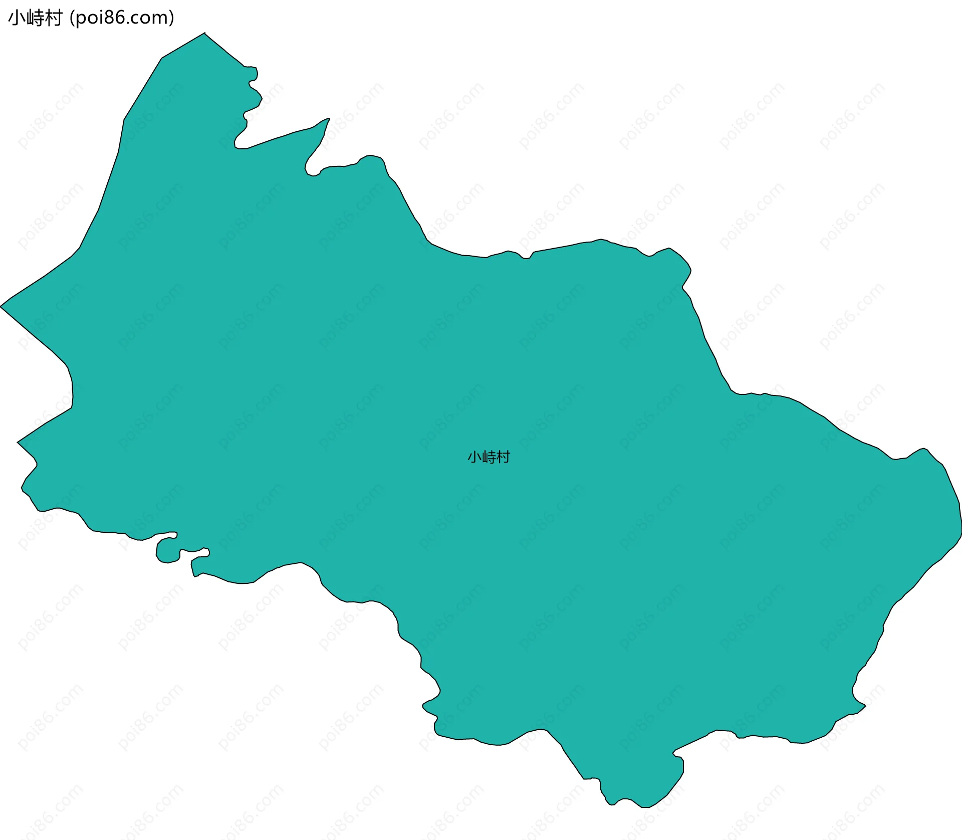 小峙村边界地图