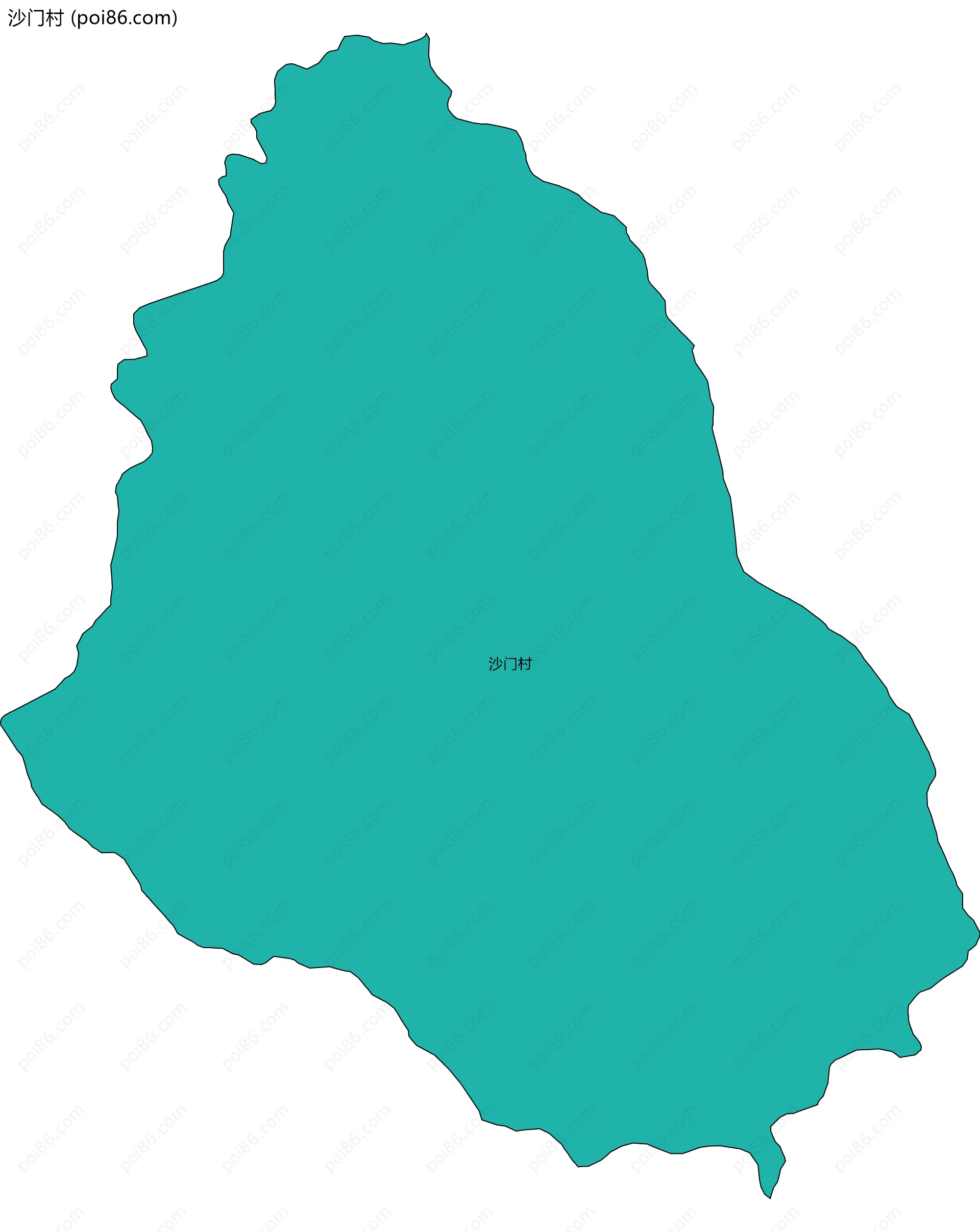 沙门村边界地图