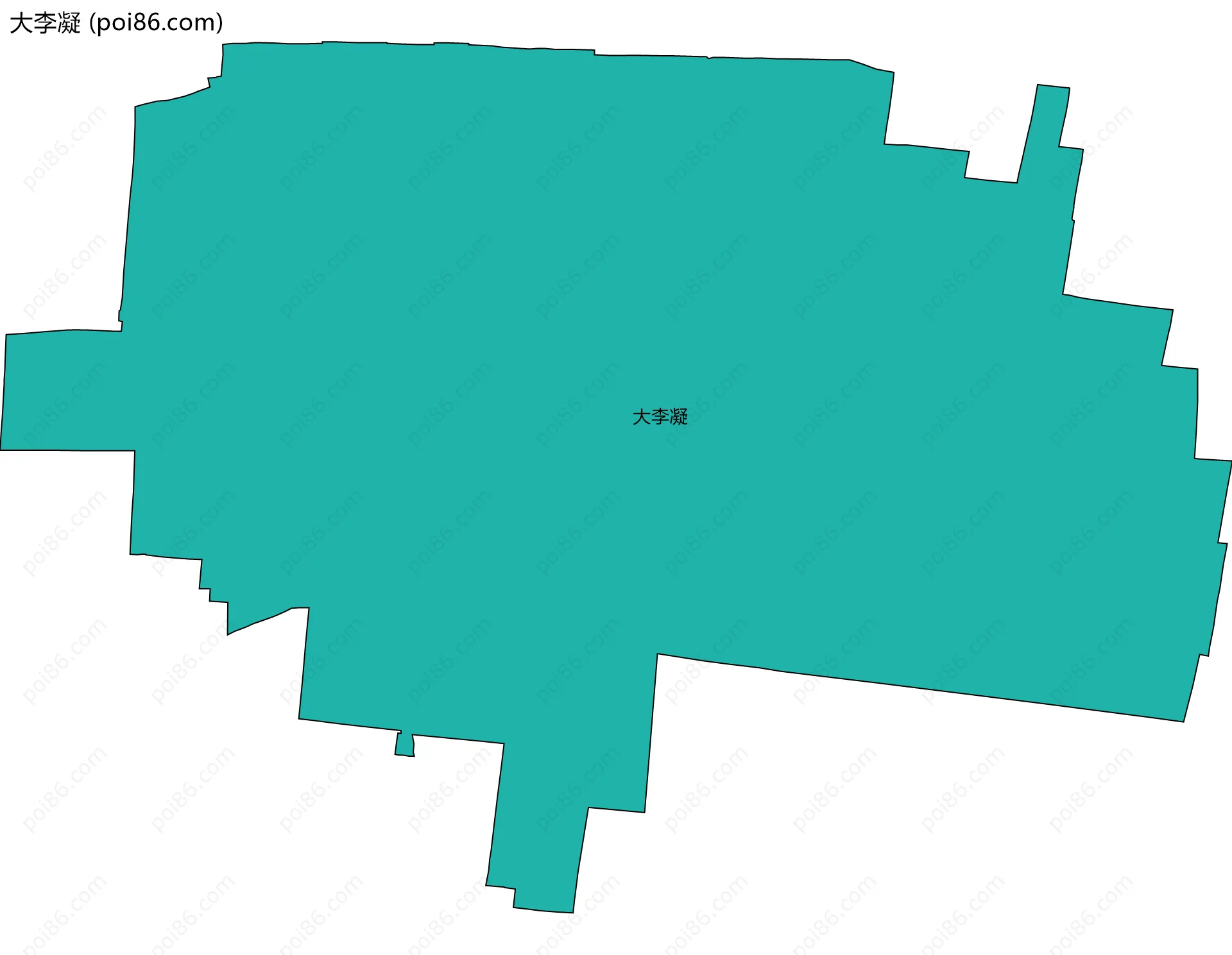 大李凝边界地图