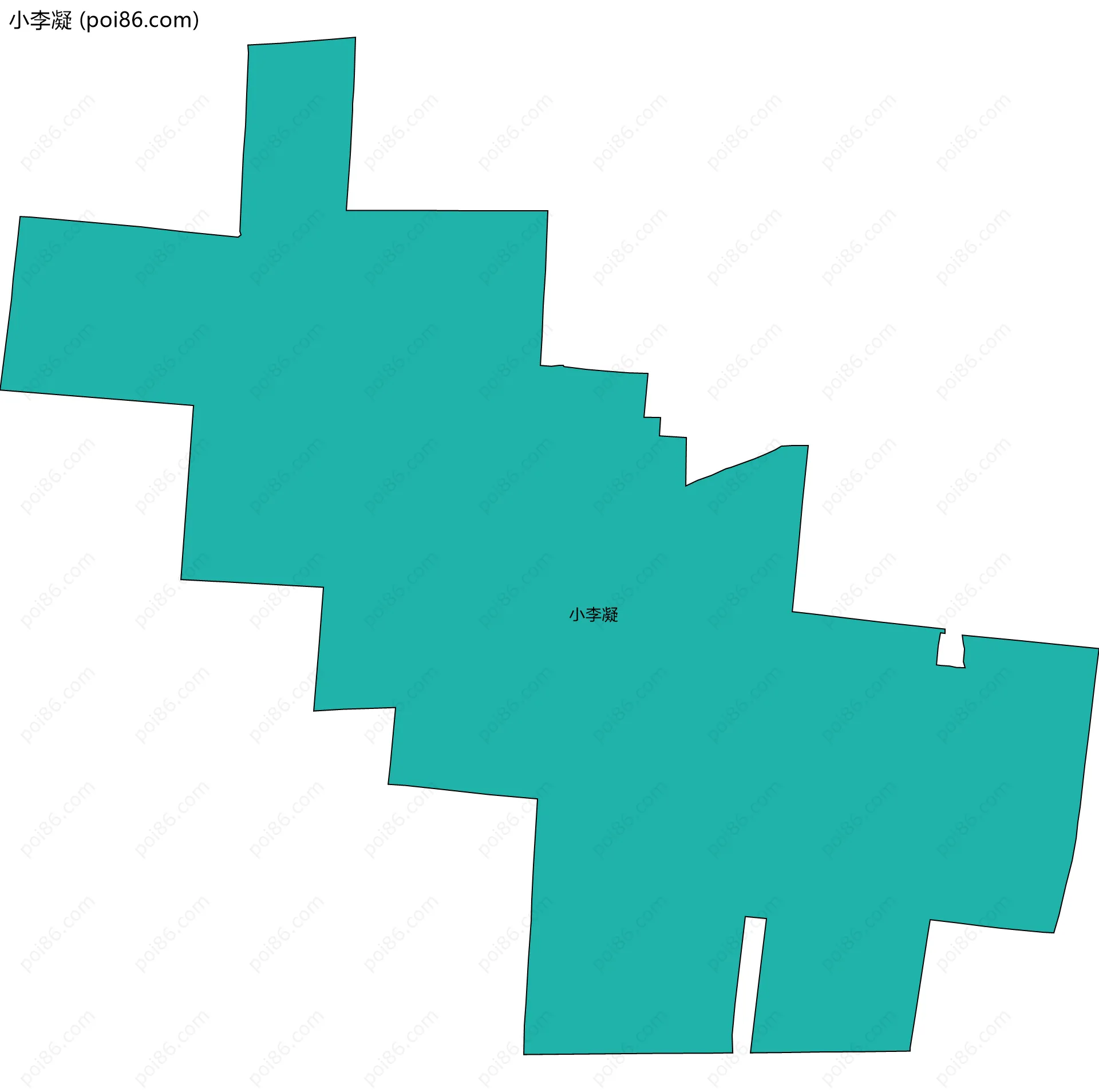 小李凝边界地图