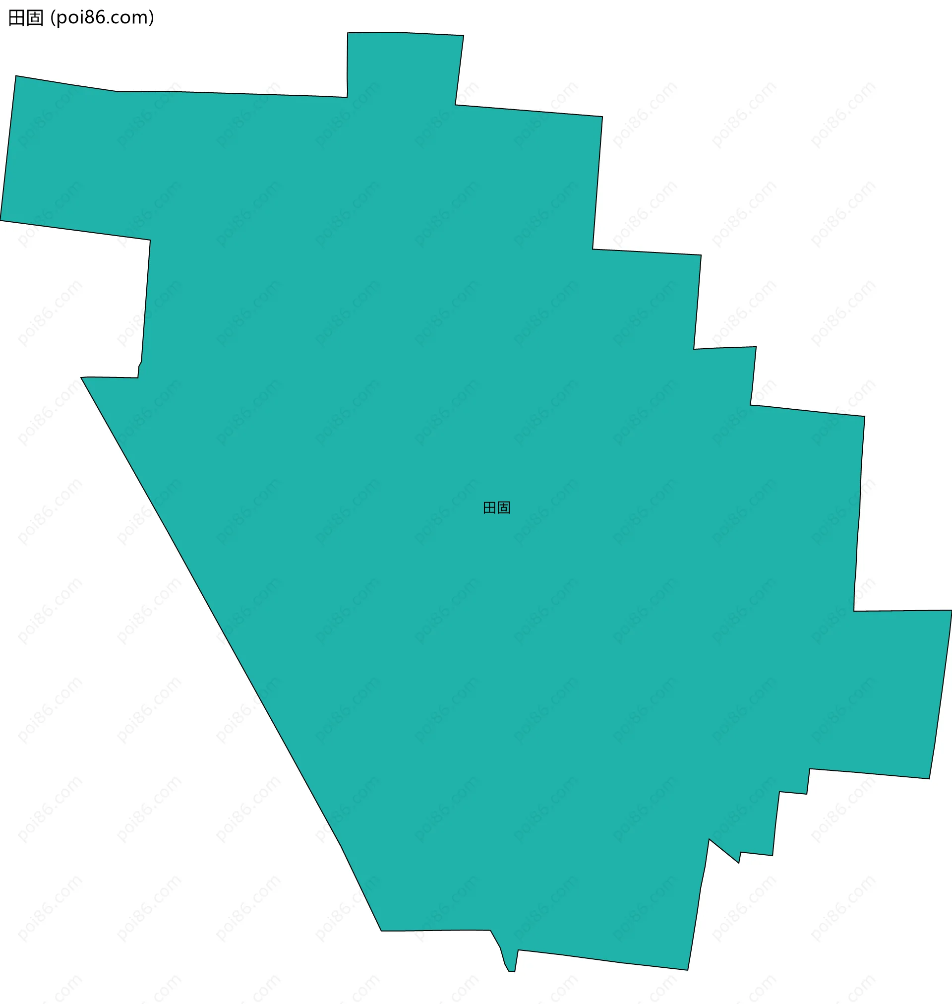 田固边界地图