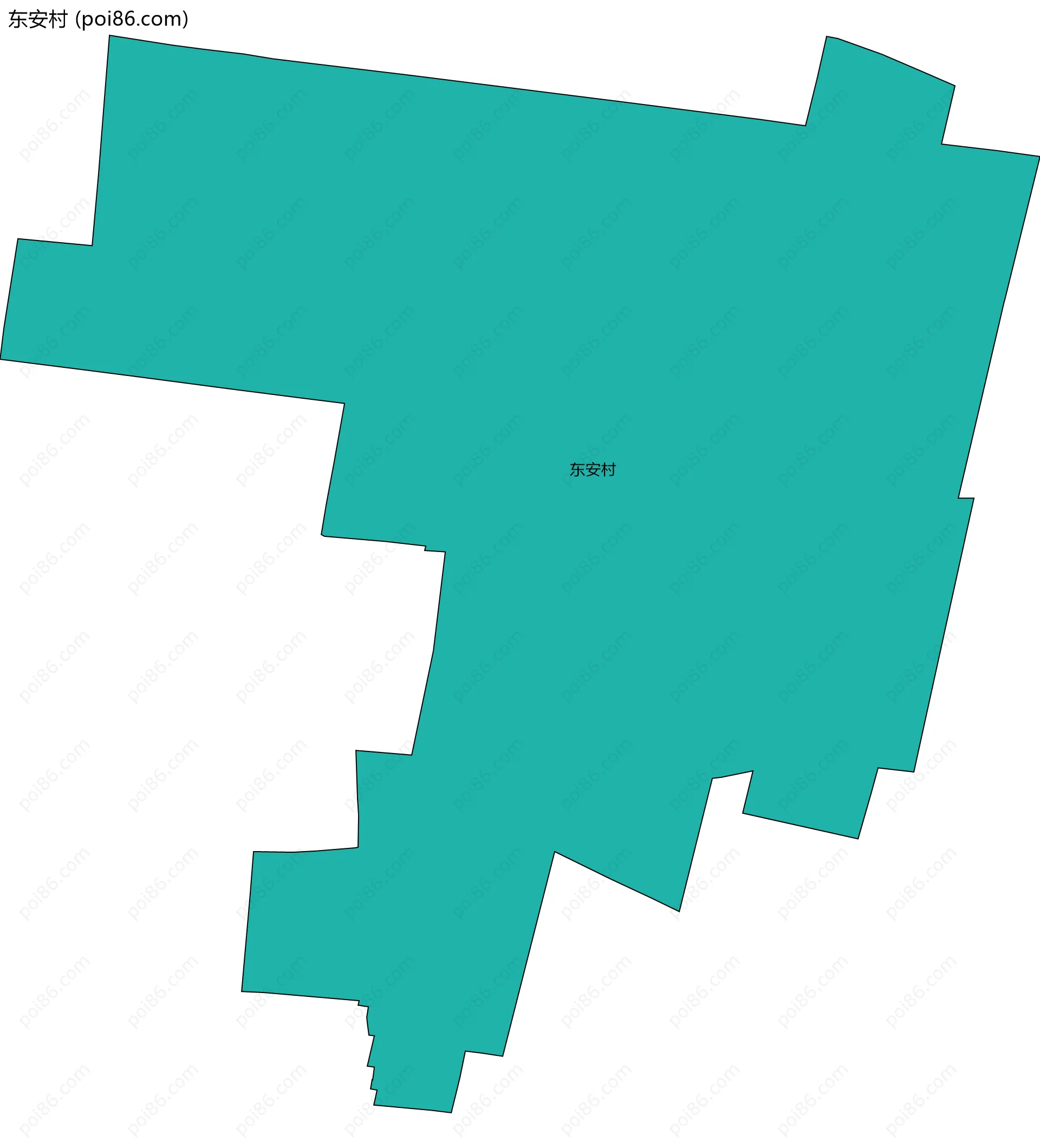 东安村边界地图