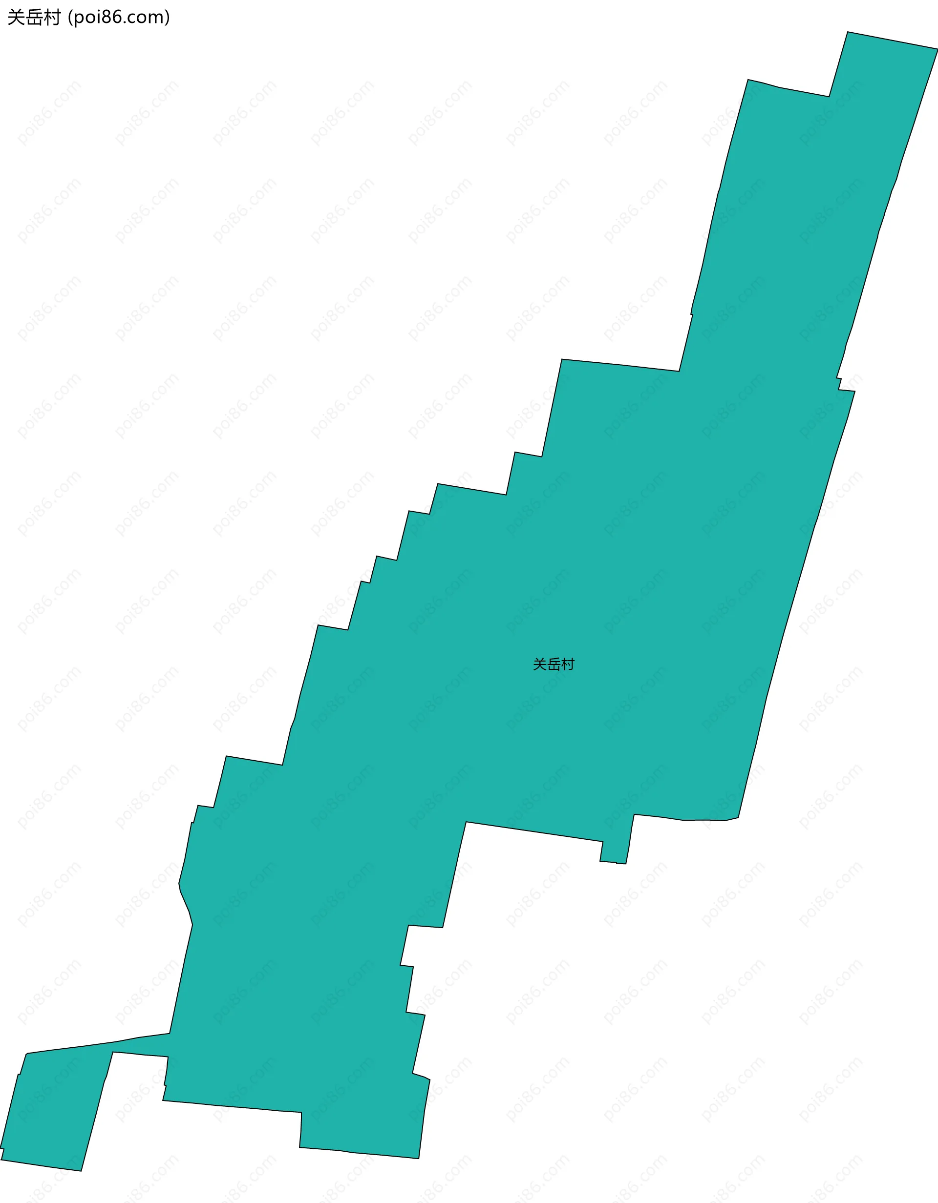 关岳村边界地图