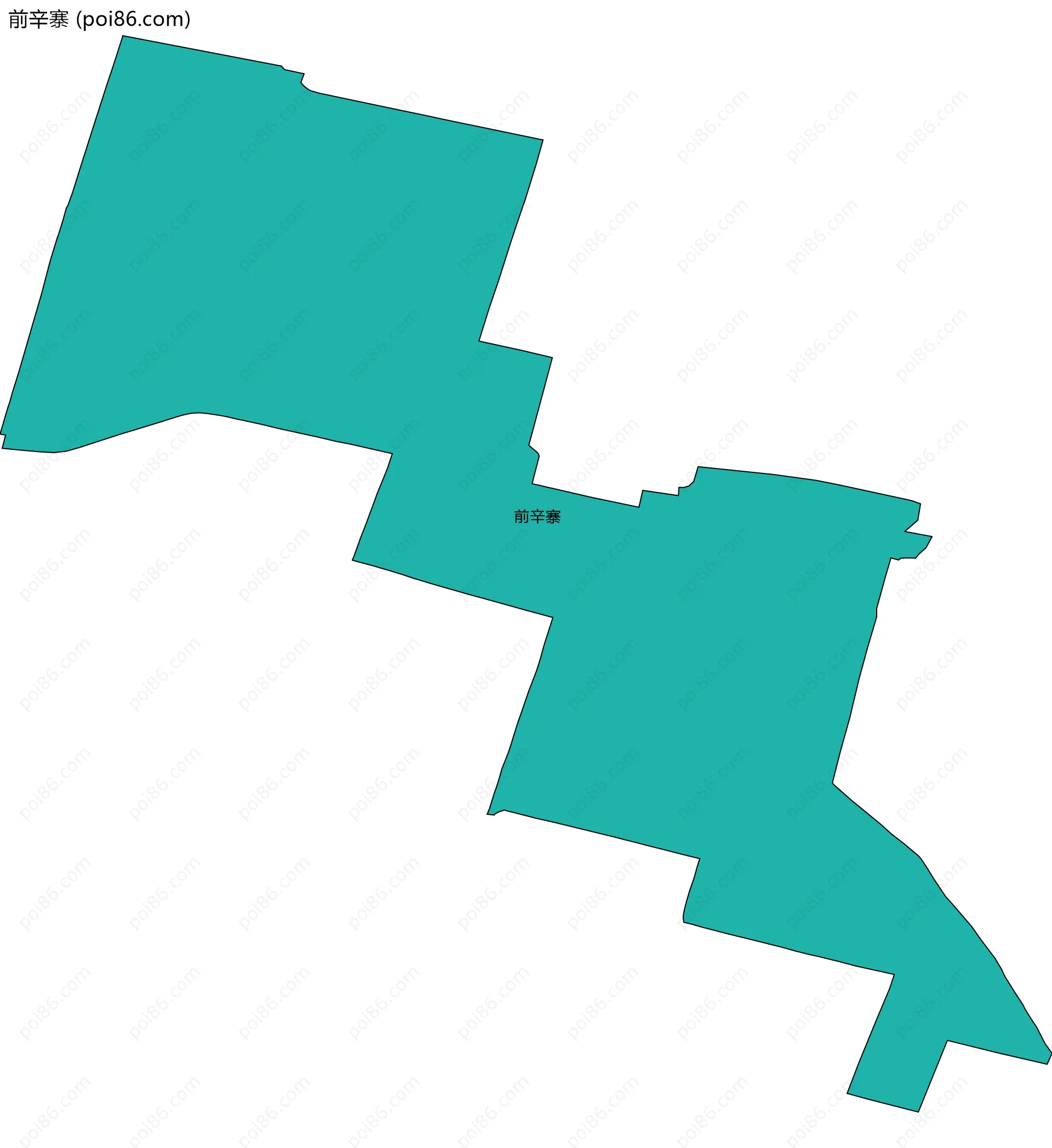 前辛寨边界地图